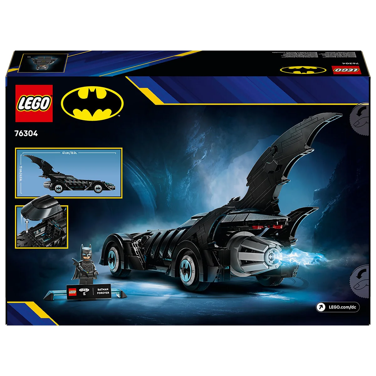 LEGO DC Batman Forever Batmobile 76304 Collectible 909-Piece Set - Image 10