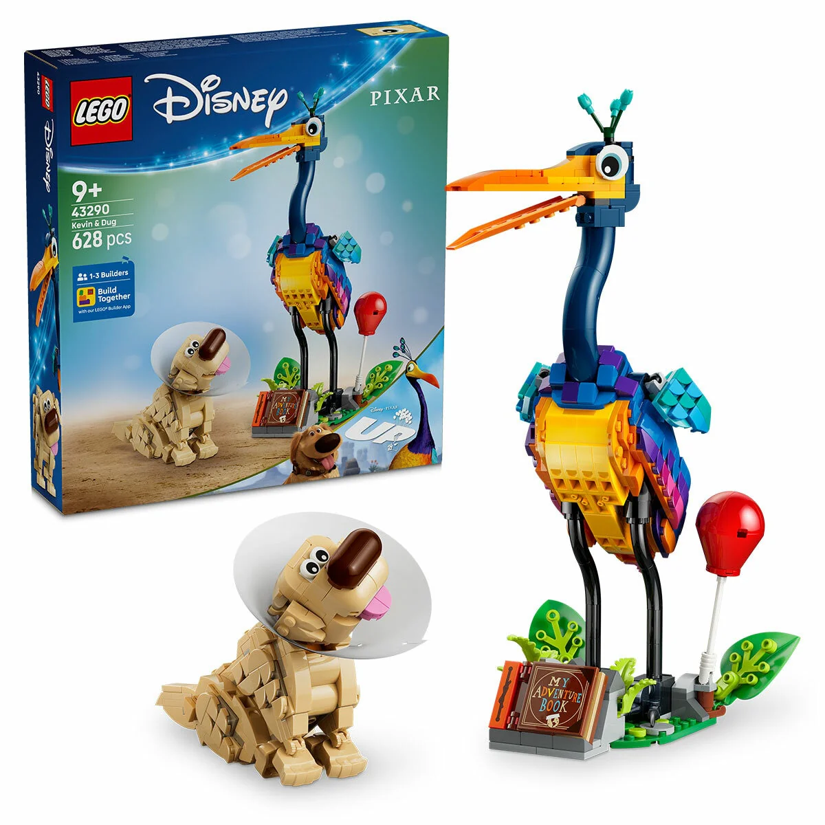 LEGO Disney and Pixar Up Kevin and Dug Brick-Built Set 43290 628pc