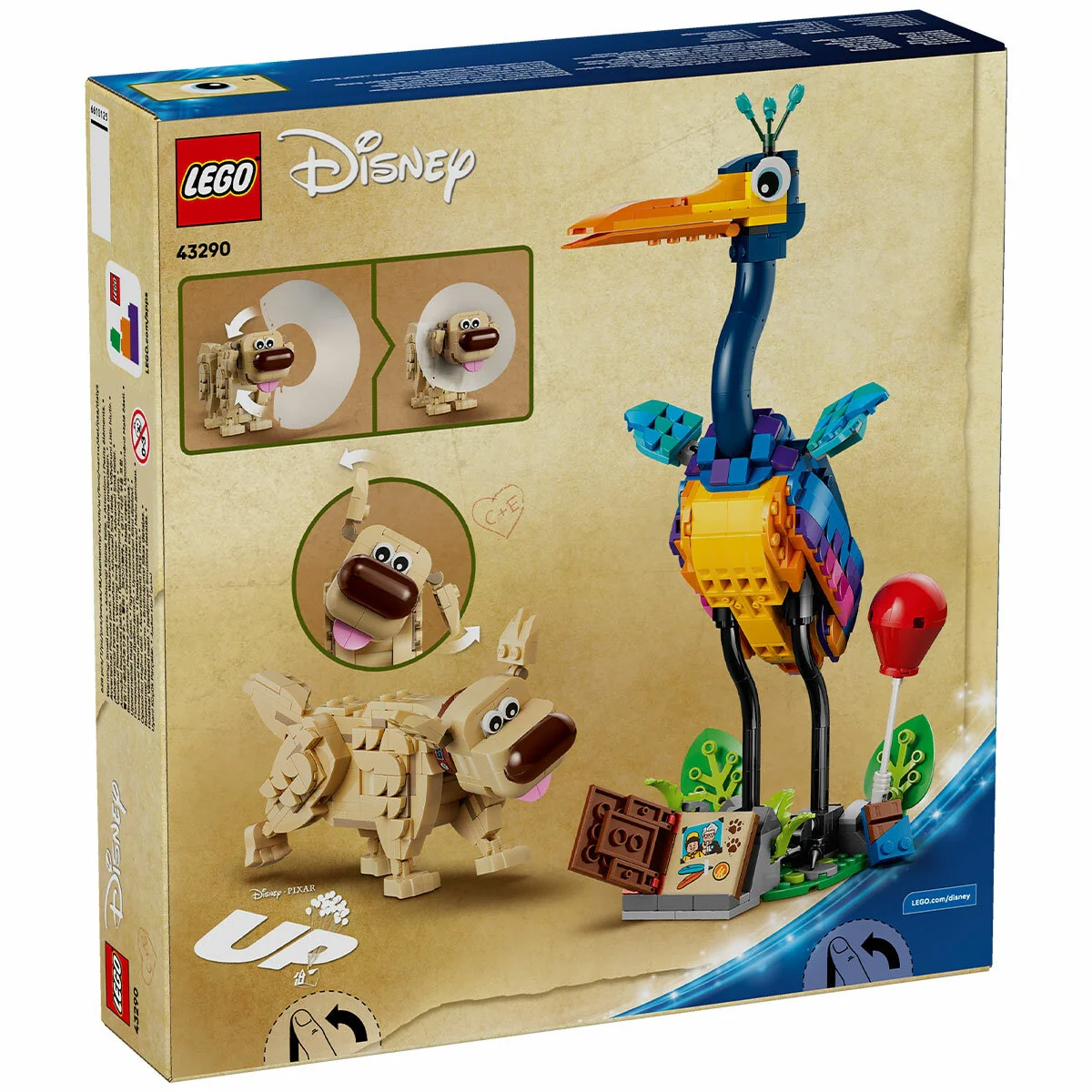 LEGO Disney and Pixar Up Kevin and Dug Brick-Built Set 43290 628pc - Image 5