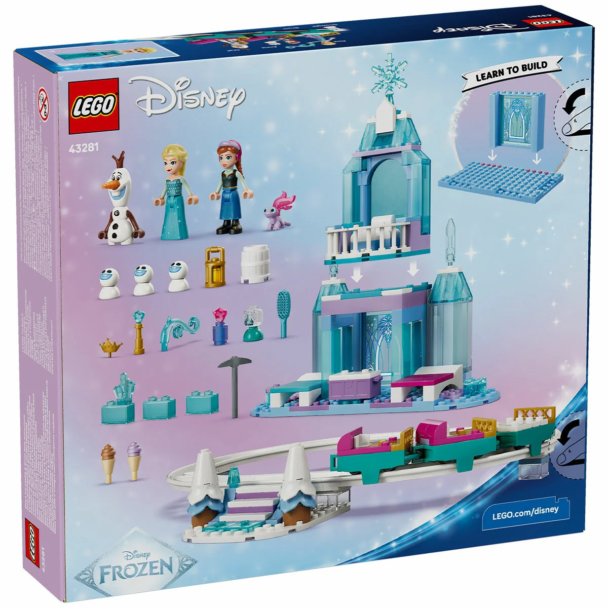 LEGO Disney Frozen Elsa Ice Castle Snow Ride Building Set 43281 216 Pieces - Image 6