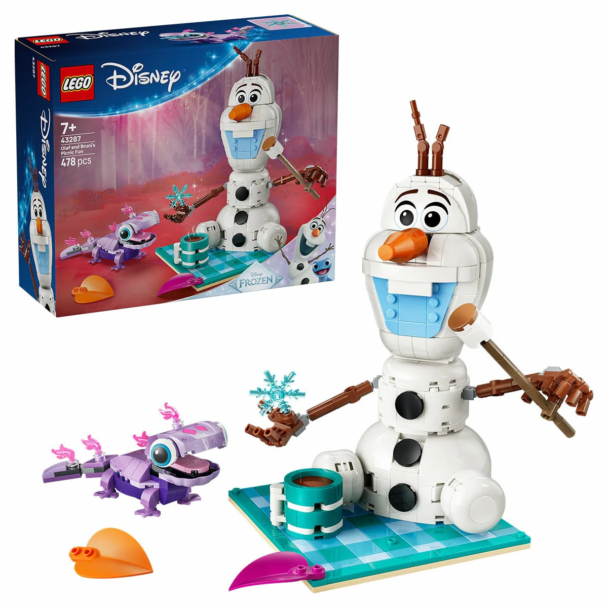 LEGO Disney Frozen Olaf & Bruni Picnic Fun 43287 478-Piece Set