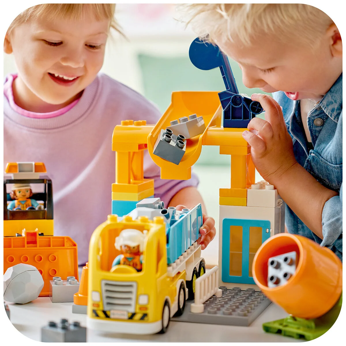 LEGO DUPLO 3-in-1 Construction Site & Vehicles Set 10476 Toddler 3+ - Image 4