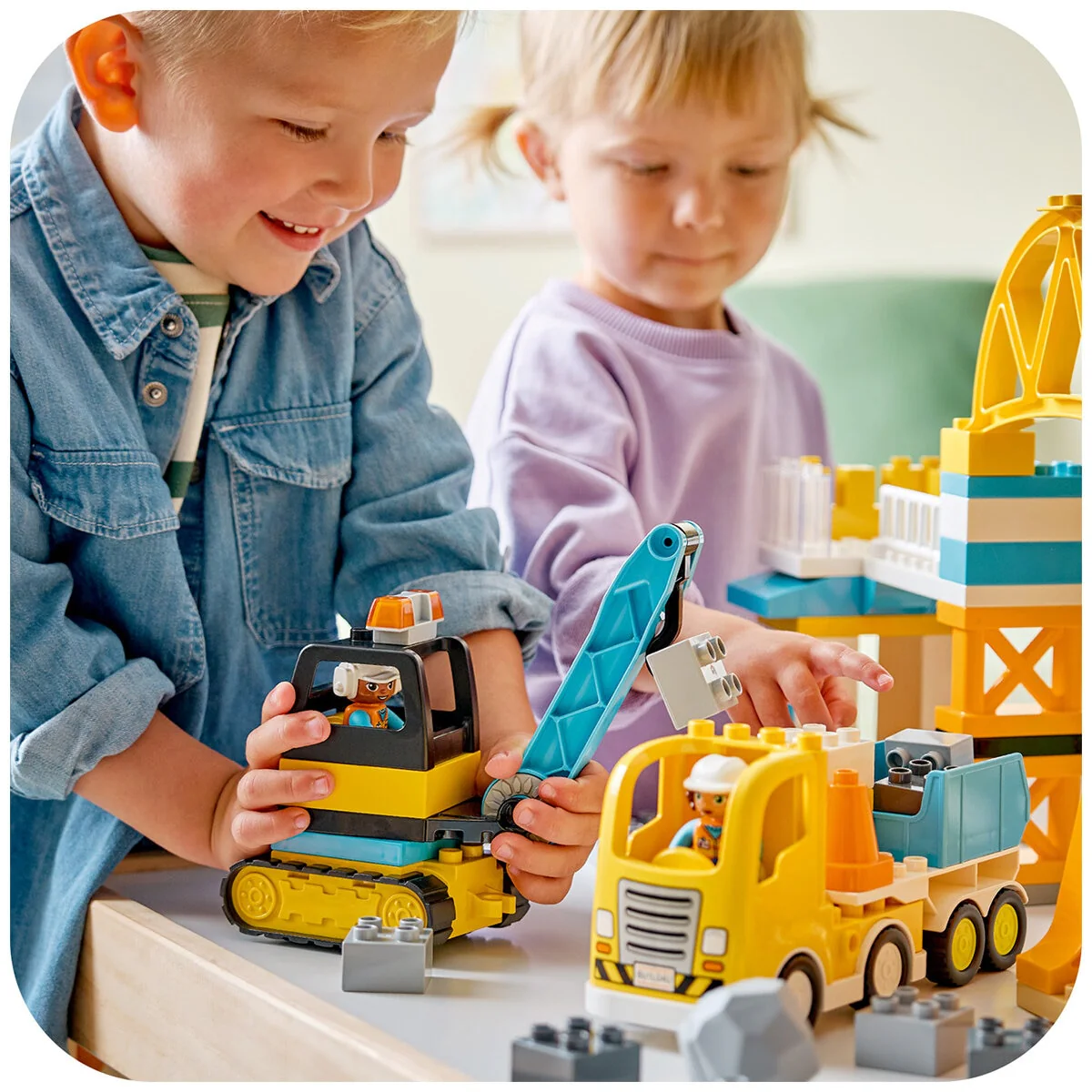 LEGO DUPLO 3-in-1 Construction Site & Vehicles Set 10476 Toddler 3+ - Image 5