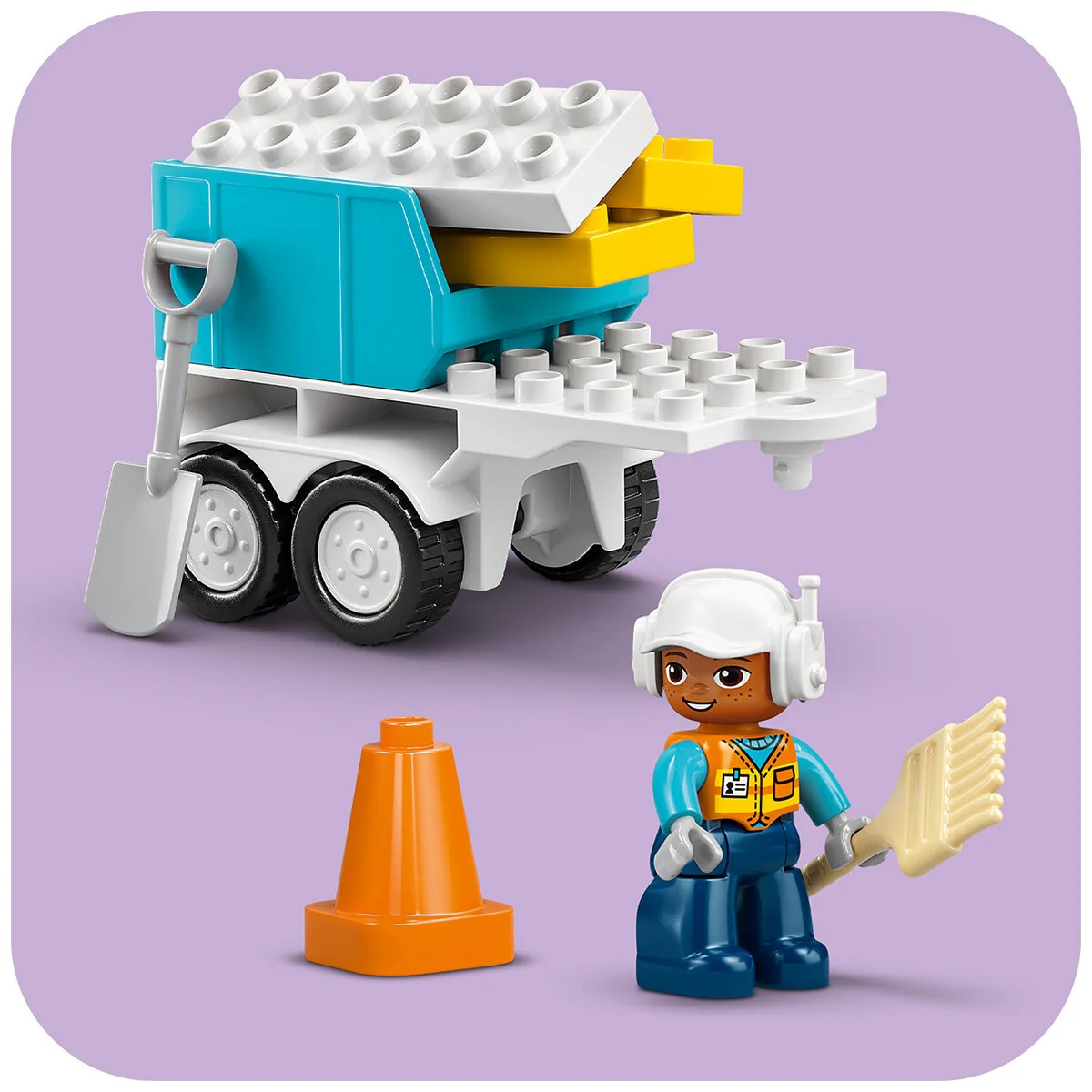 LEGO DUPLO 3-in-1 Construction Site & Vehicles Set 10476 Toddler 3+ - Image 7