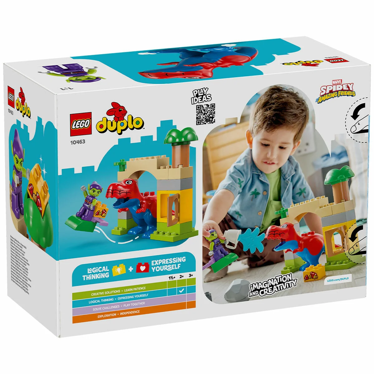 LEGO DUPLO Marvel Spidey-Rex vs Green Goblin Dinosaur 10463 Action - Image 8