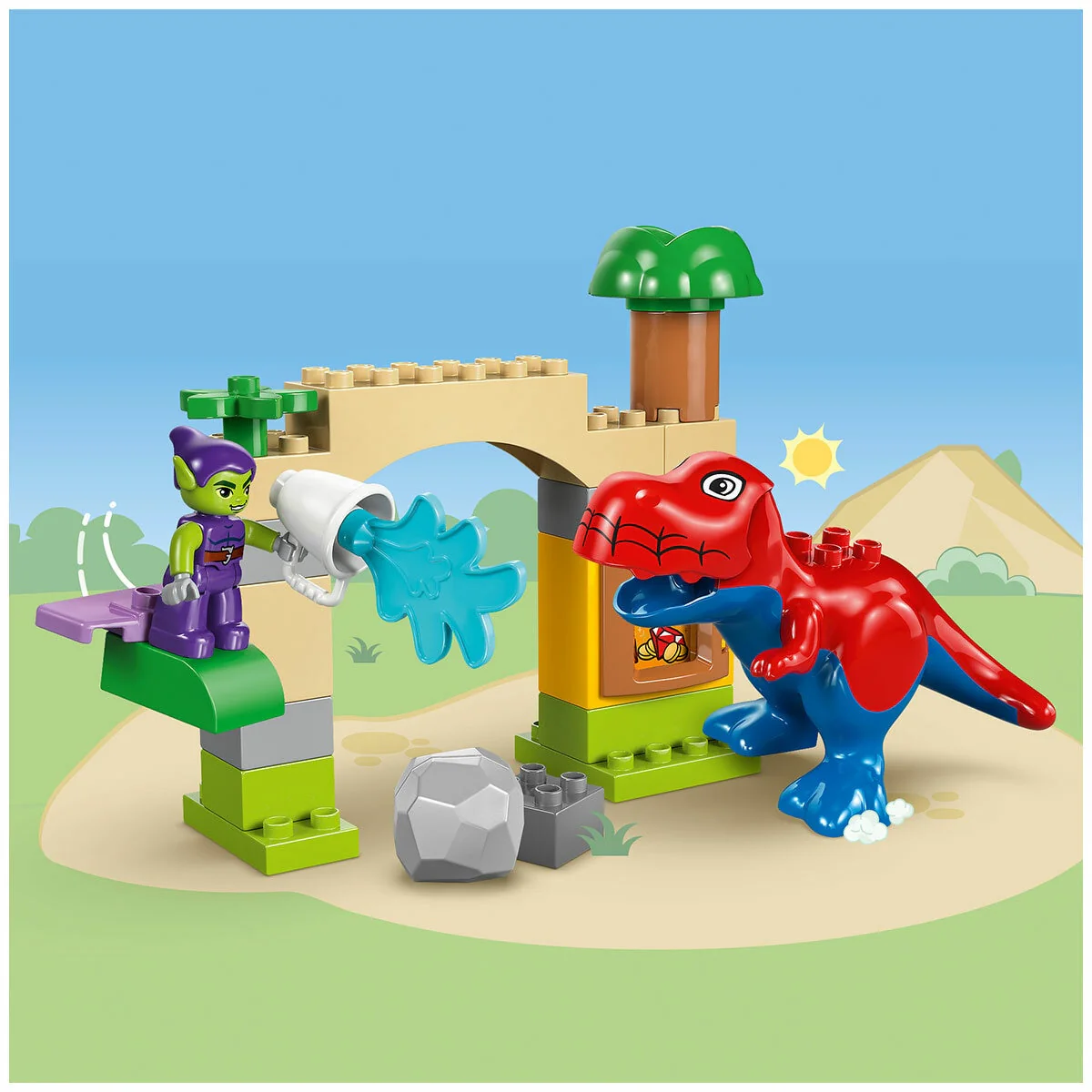 LEGO DUPLO Marvel Spidey-Rex vs Green Goblin Dinosaur 10463 Action - Image 9