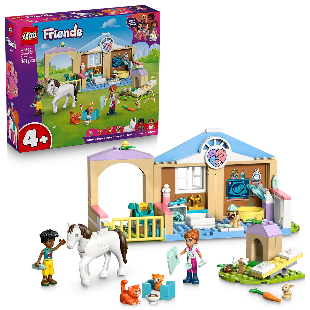 LEGO Friends Animal Vet Clinic 42696 4+ Buildable Vet Playset AU
