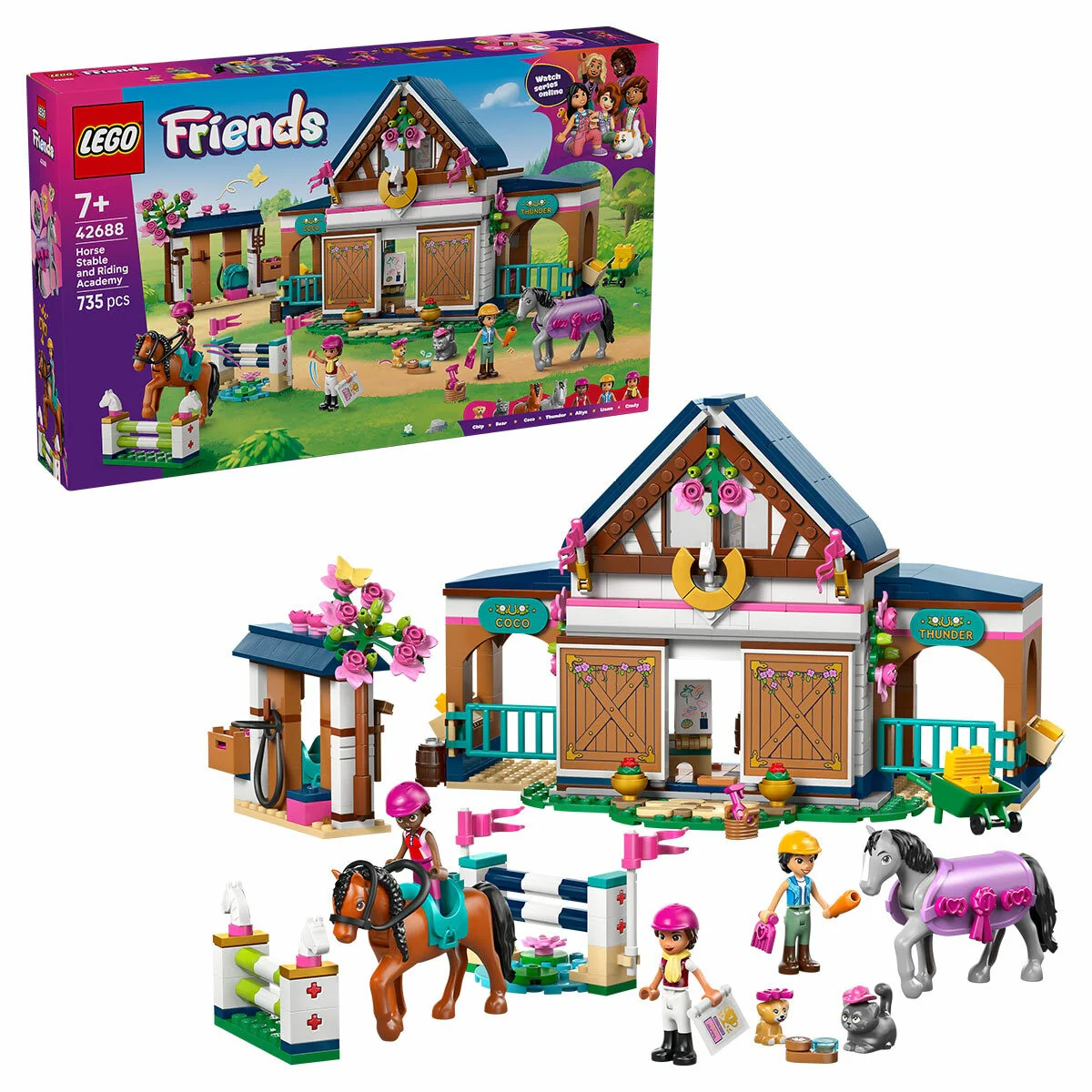 LEGO Friends Creative Horse Stable and Riding Academy 42688 735 Pieces