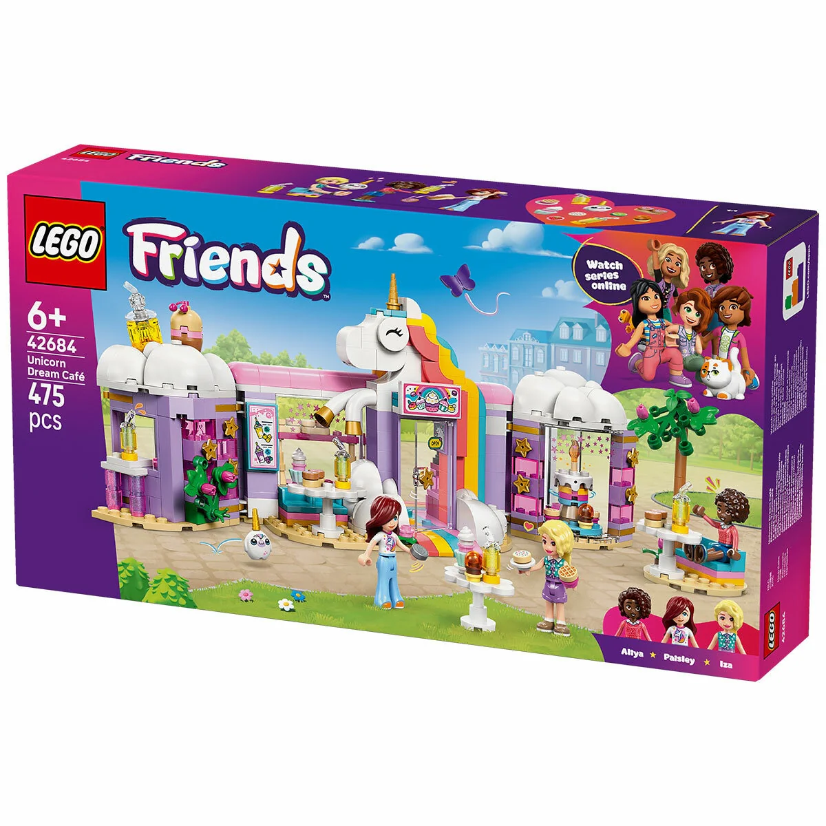 LEGO Friends Rainbow Unicorn Dream Café 42684 475-Piece Set - Image 7