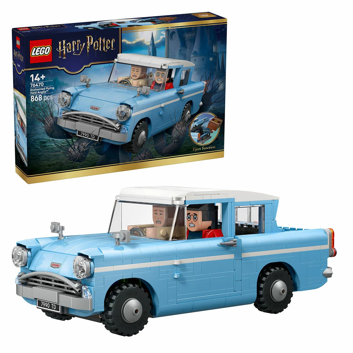 LEGO Harry Potter Enchanted Flying Ford Anglia 76470 Detailed 868 Pieces
