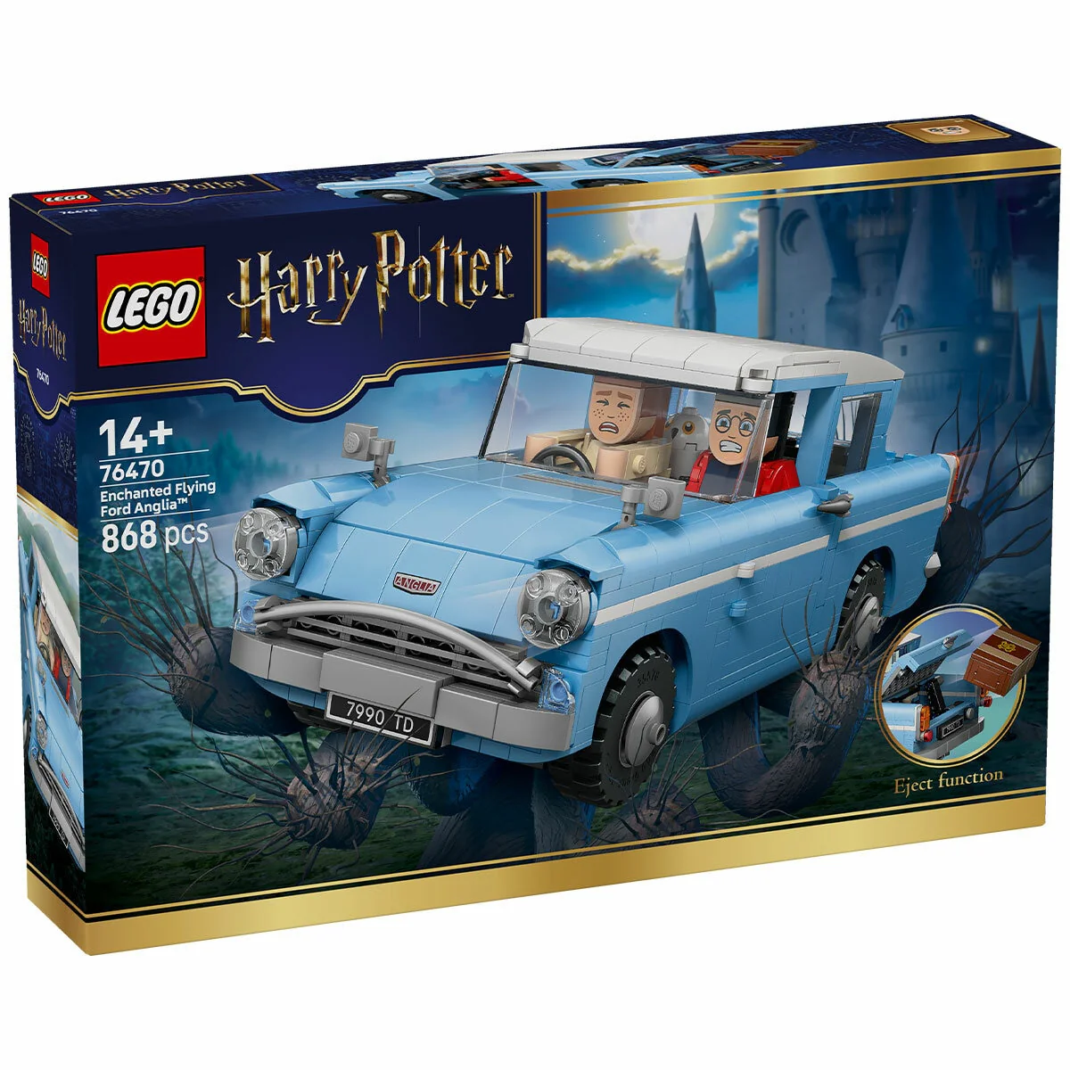 LEGO Harry Potter Enchanted Flying Ford Anglia 76470 Detailed 868 Pieces - Image 5