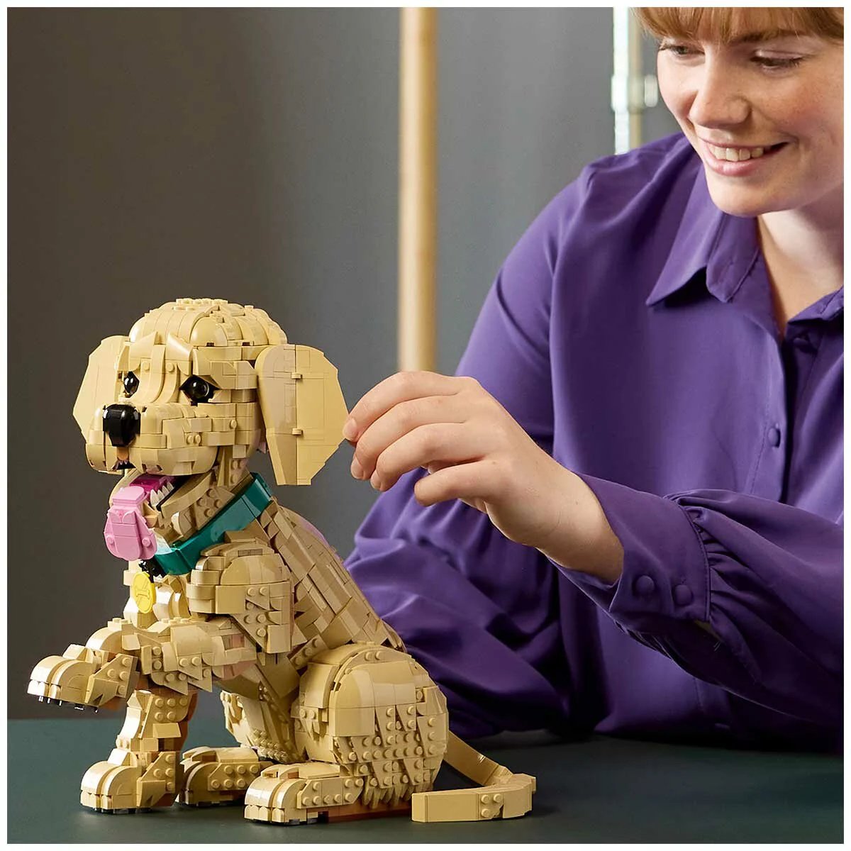 LEGO Icons Golden Retriever Puppy 11384 Adult Building Kit - Image 8