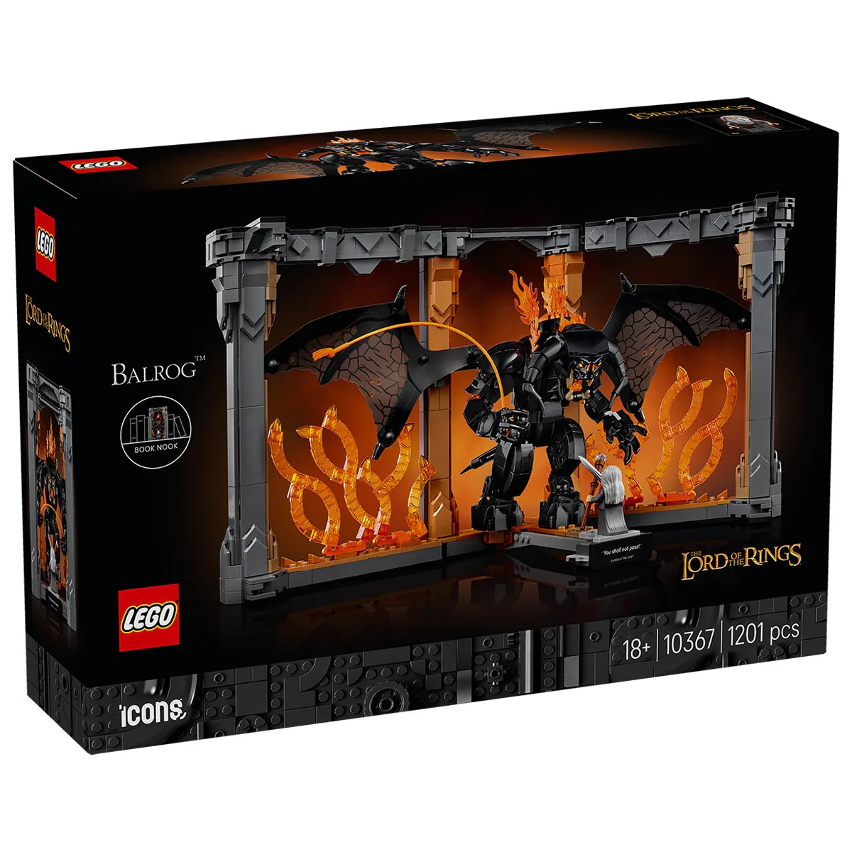 LEGO Icons Balrog Book Nook The Lord of the Rings 10367 1201pc - Image 10