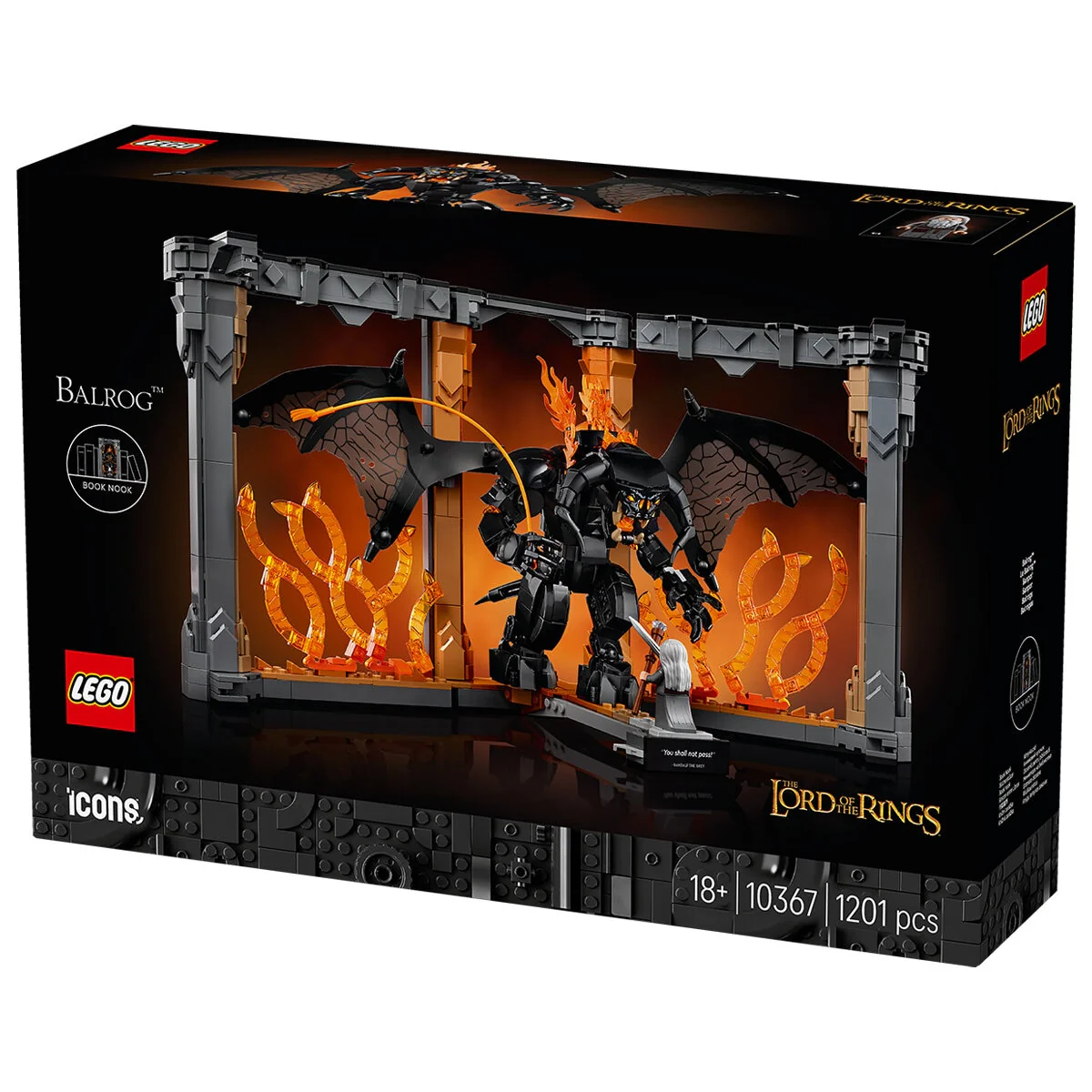 LEGO Icons Balrog Book Nook The Lord of the Rings 10367 1201pc - Image 8