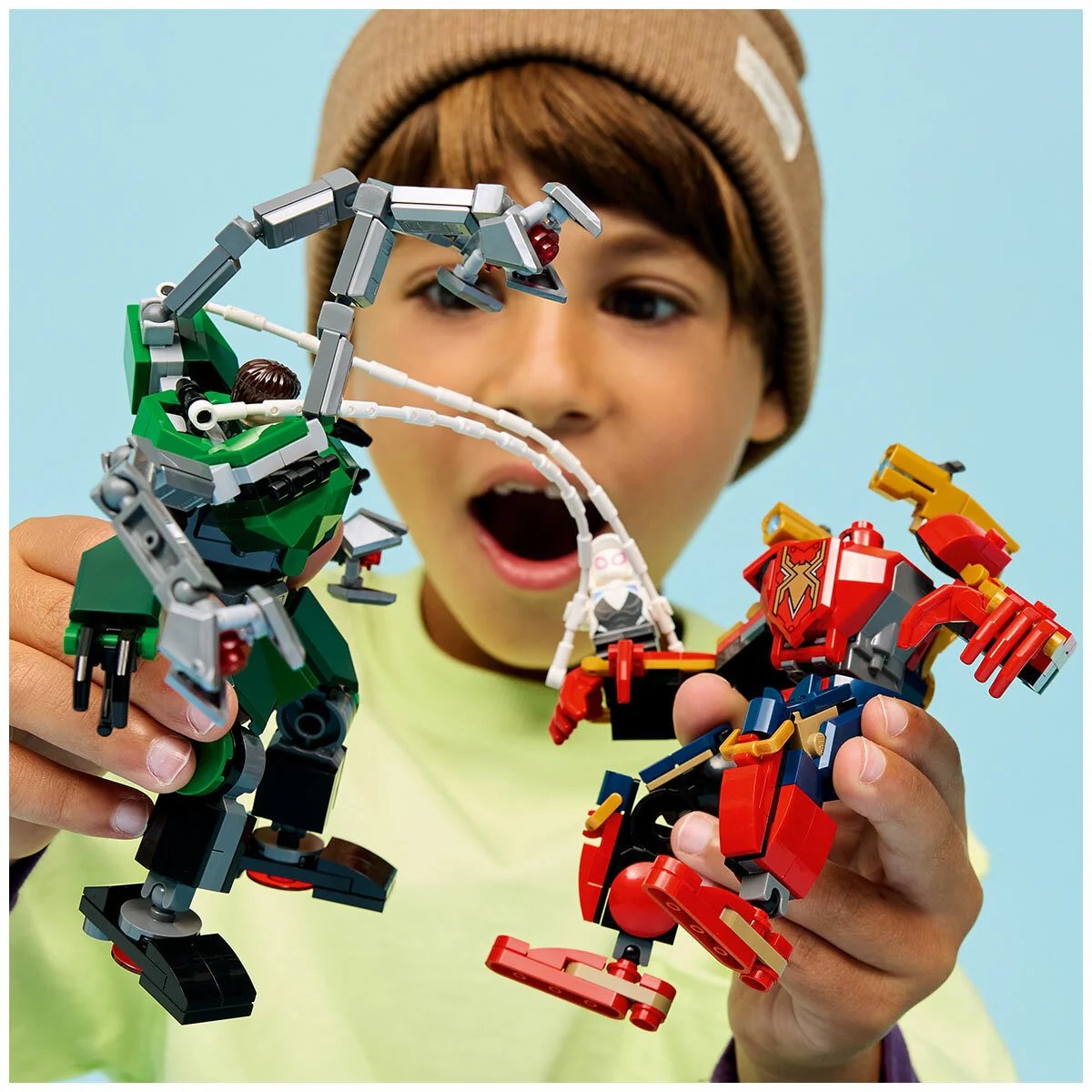 LEGO Marvel Mech Battle Posable Spider-Man vs Doc Ock 76338 315 Pieces - Image 3