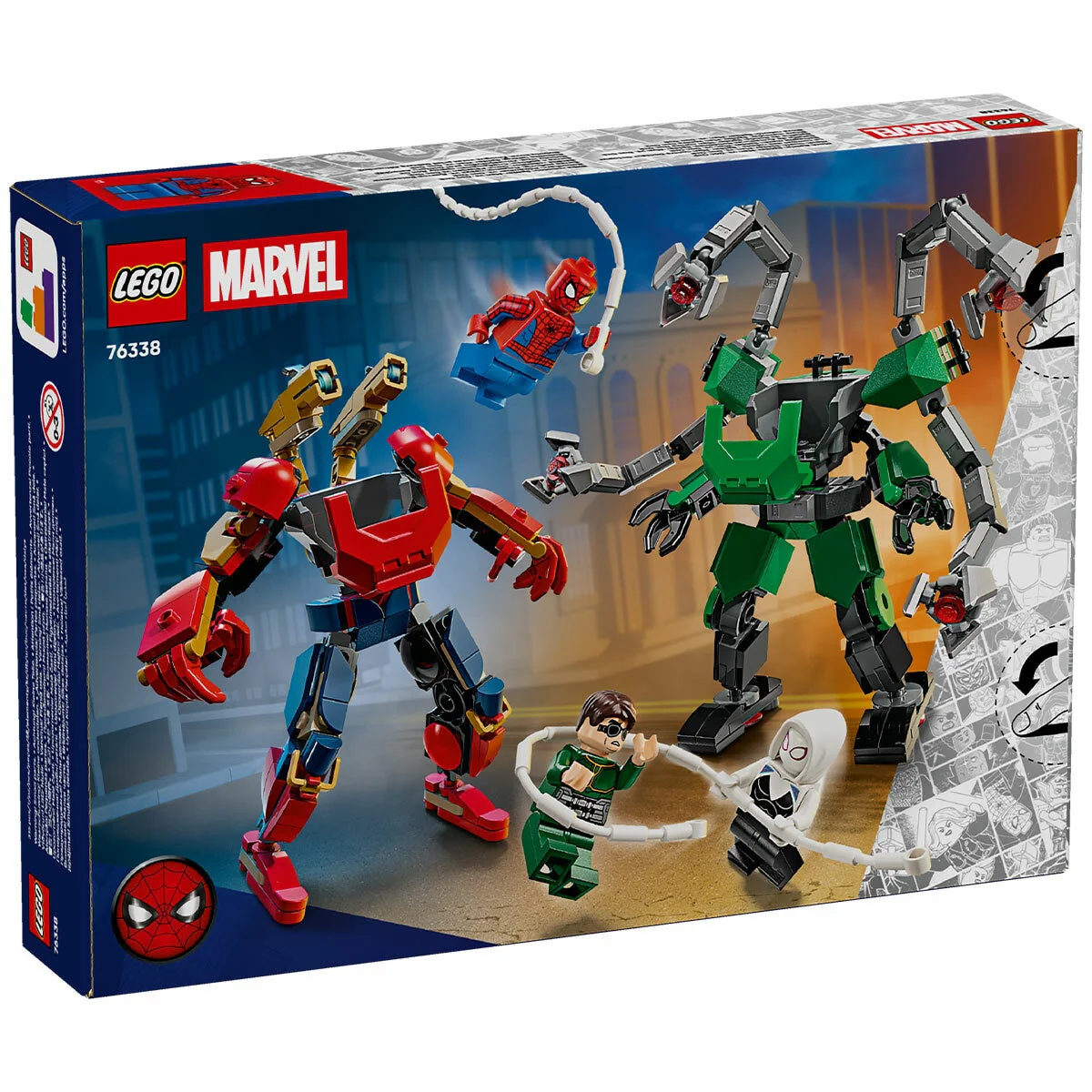 LEGO Marvel Mech Battle Posable Spider-Man vs Doc Ock 76338 315 Pieces - Image 8