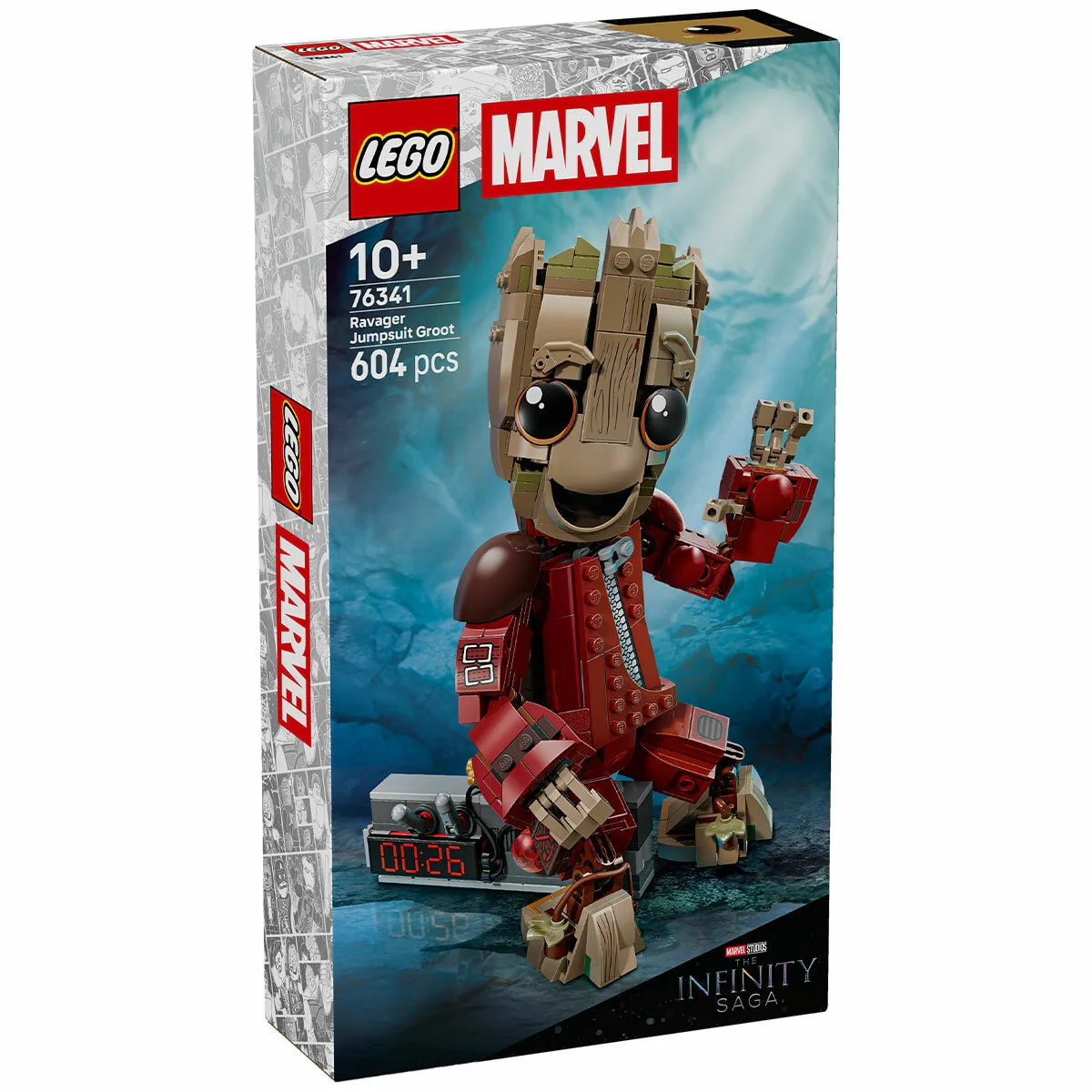 LEGO Marvel Ravager Jumpsuit Groot 76341 Posable 604-Piece Figure - Image 8
