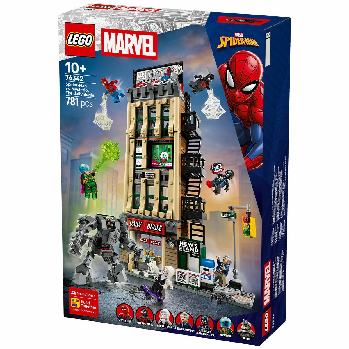 LEGO Marvel Spider-Man vs Mysterio Daily Bugle 76342 781-Piece Collectable Set - Image 7