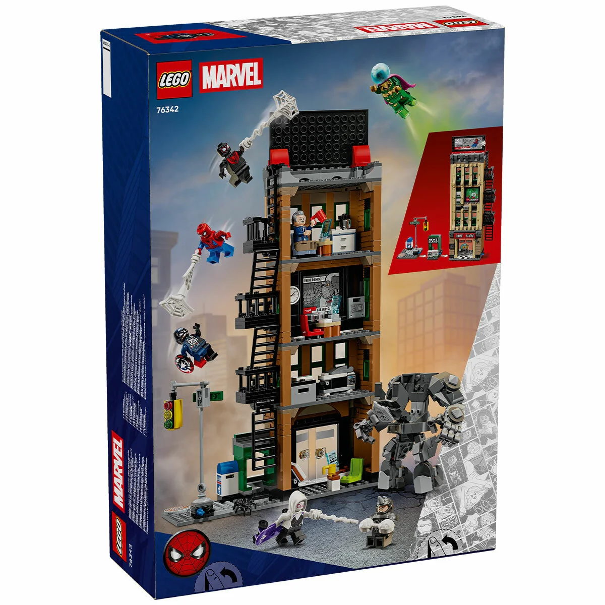 LEGO Marvel Spider-Man vs Mysterio Daily Bugle 76342 781-Piece Collectable Set - Image 8