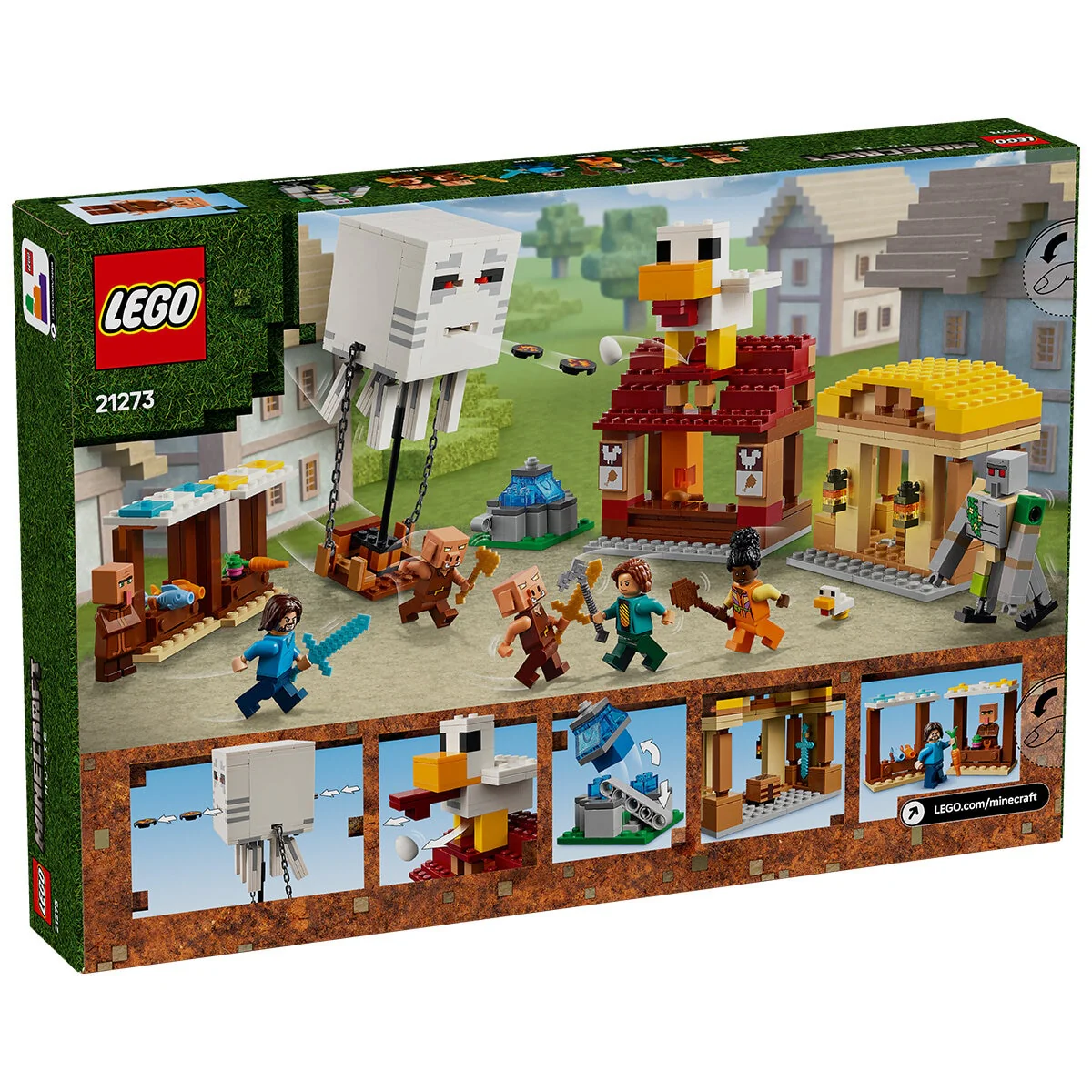 LEGO Minecraft Ghast Balloon Village Attack 21273 555pc Action Set 10+ - Image 10