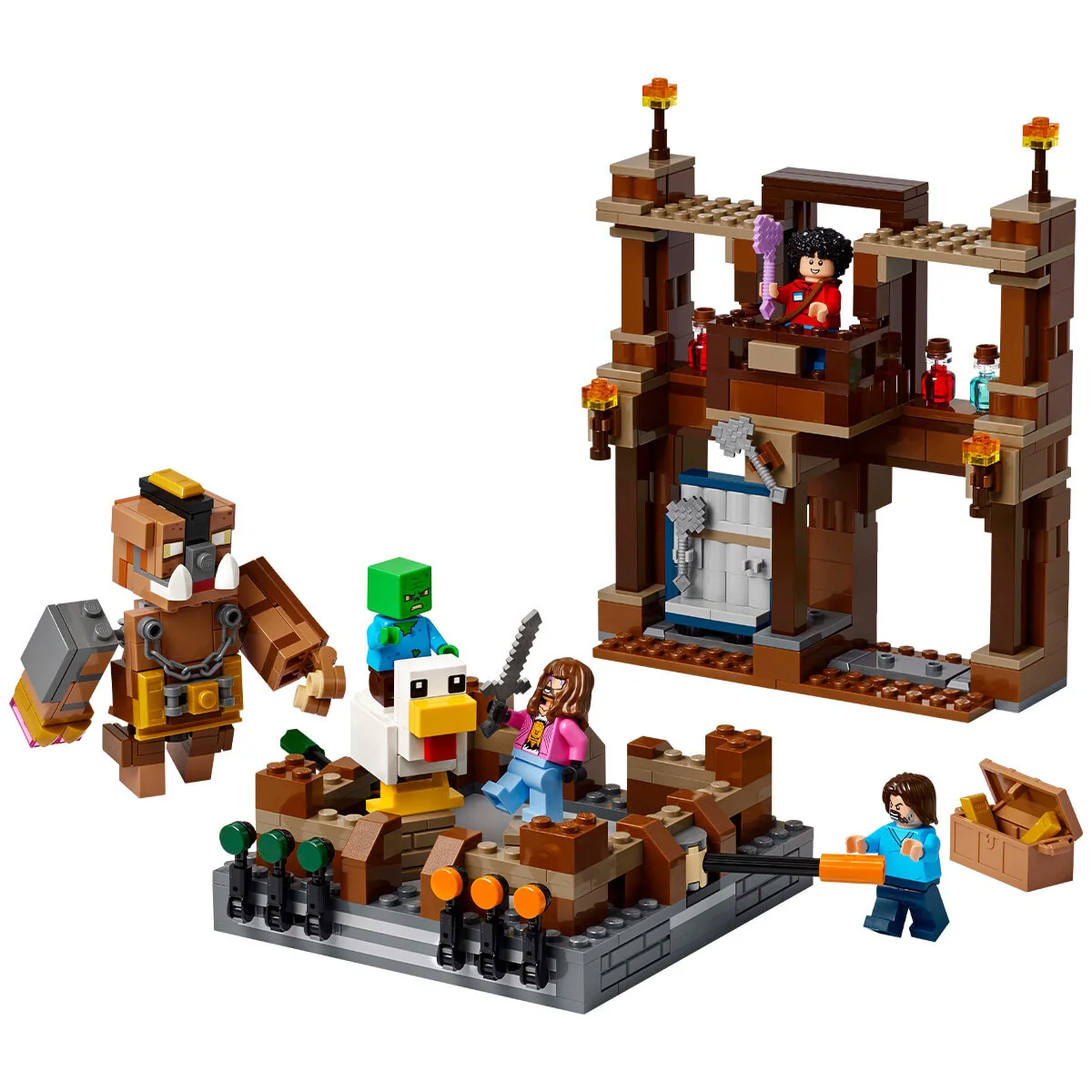 LEGO Minecraft Woodland Mansion Fighting Ring 21272 491 Pieces Interactive - Image 2