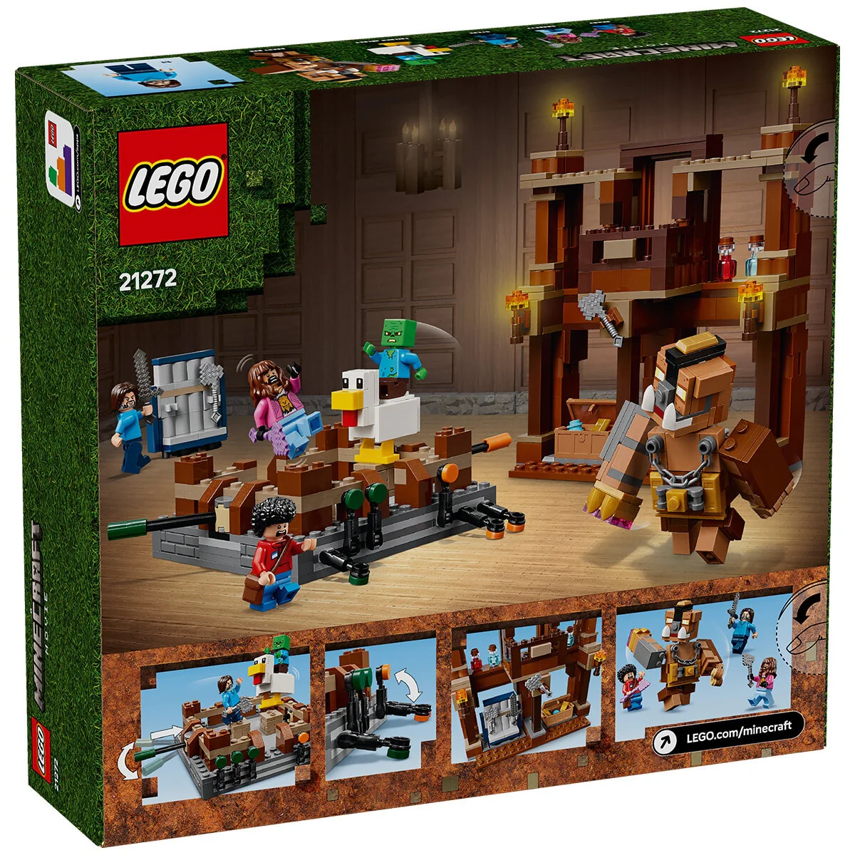 LEGO Minecraft Woodland Mansion Fighting Ring 21272 491 Pieces Interactive - Image 8