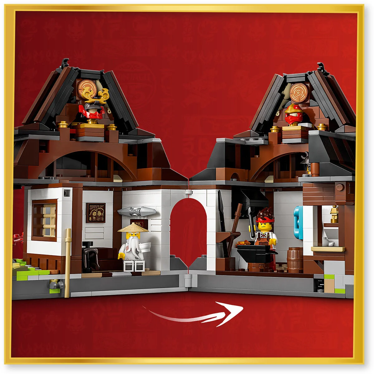 LEGO NINJAGO Four Weapons Blacksmith 15th Anniversary 71858 Black - Image 3