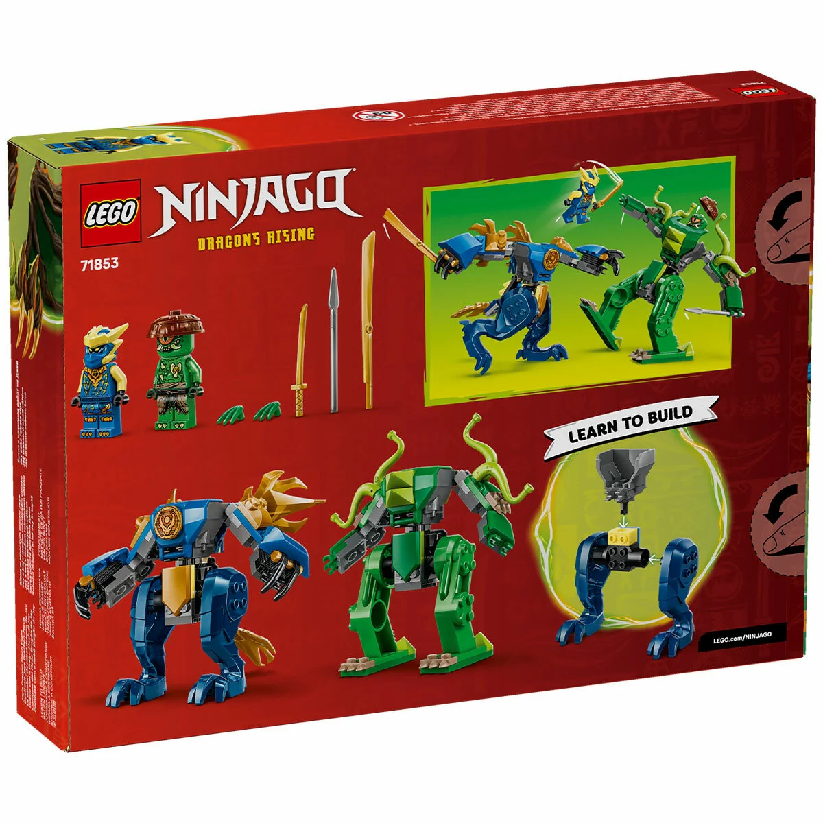 LEGO NINJAGO Jay’s Dragon Mech Fight 71853 107-Piece Buildable Set - Image 5