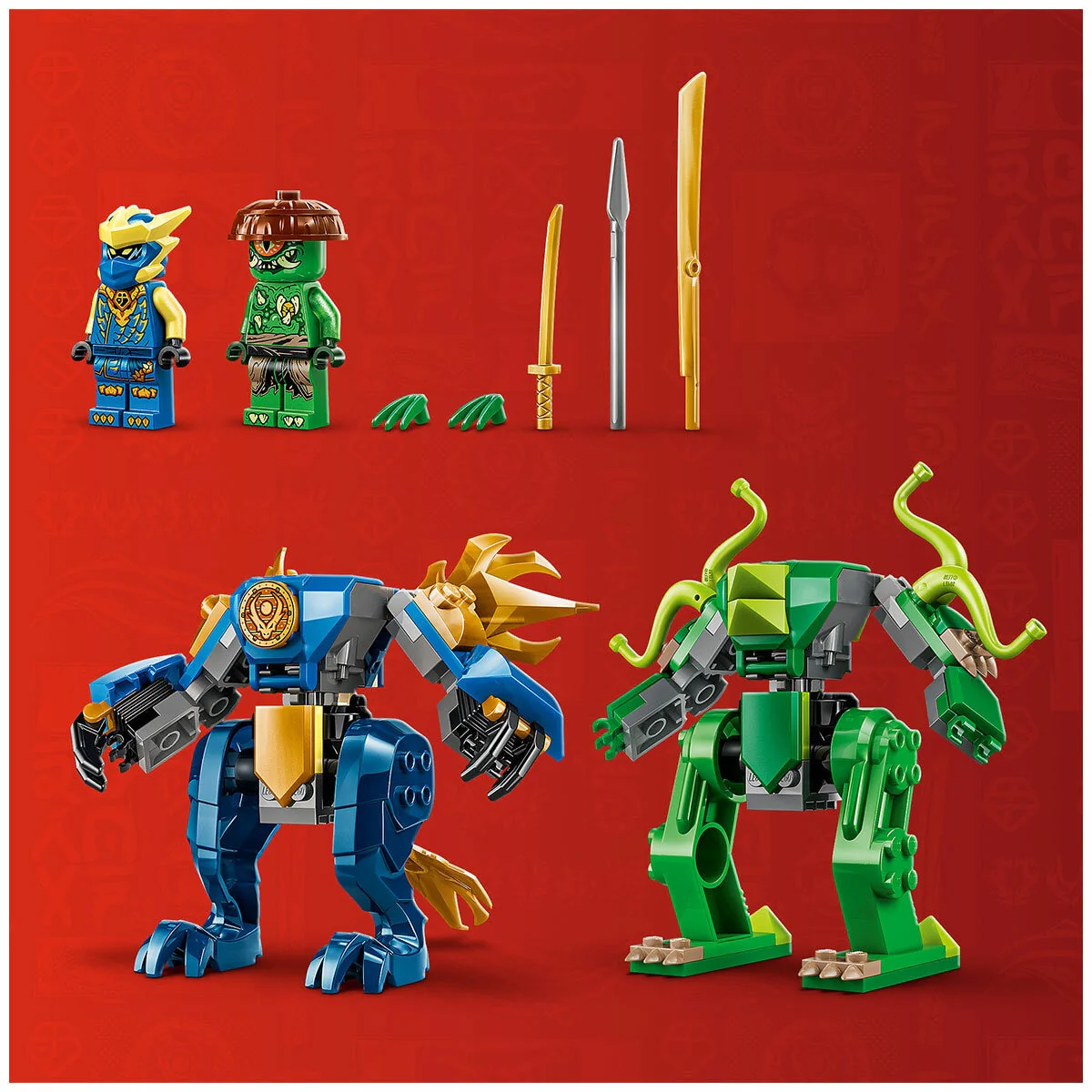 LEGO NINJAGO Jay’s Dragon Mech Fight 71853 107-Piece Buildable Set - Image 6
