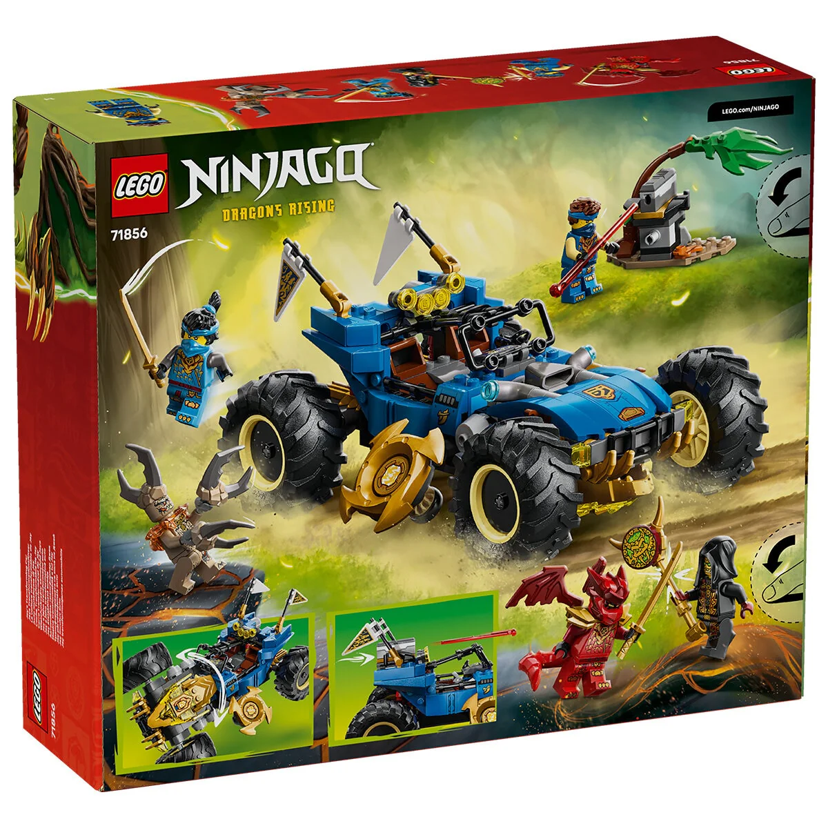 LEGO NINJAGO Jay’s Transforming Car 71856 2 in 1 Ninja Car Toy - Image 11