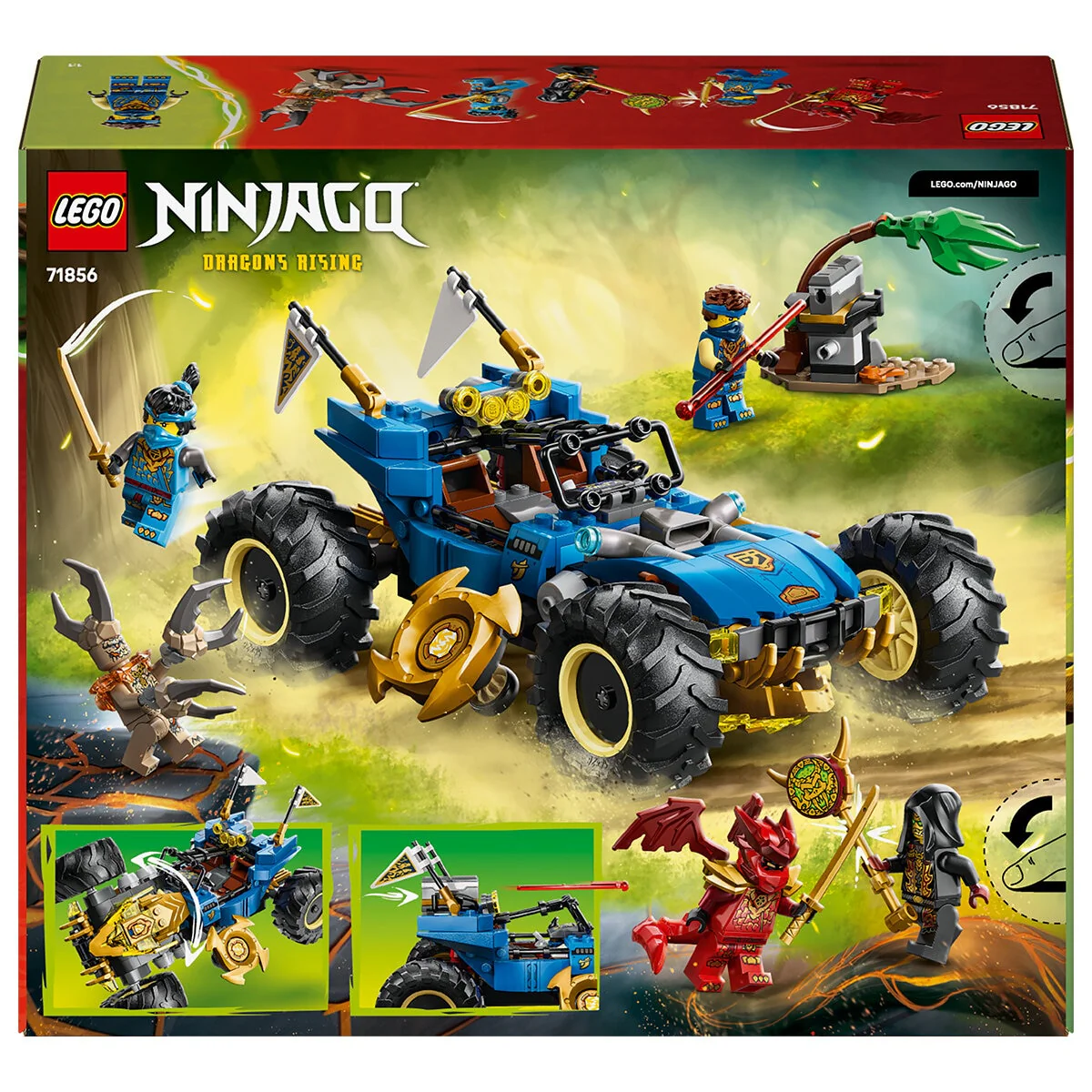 LEGO NINJAGO Jay’s Transforming Car 71856 2 in 1 Ninja Car Toy - Image 12