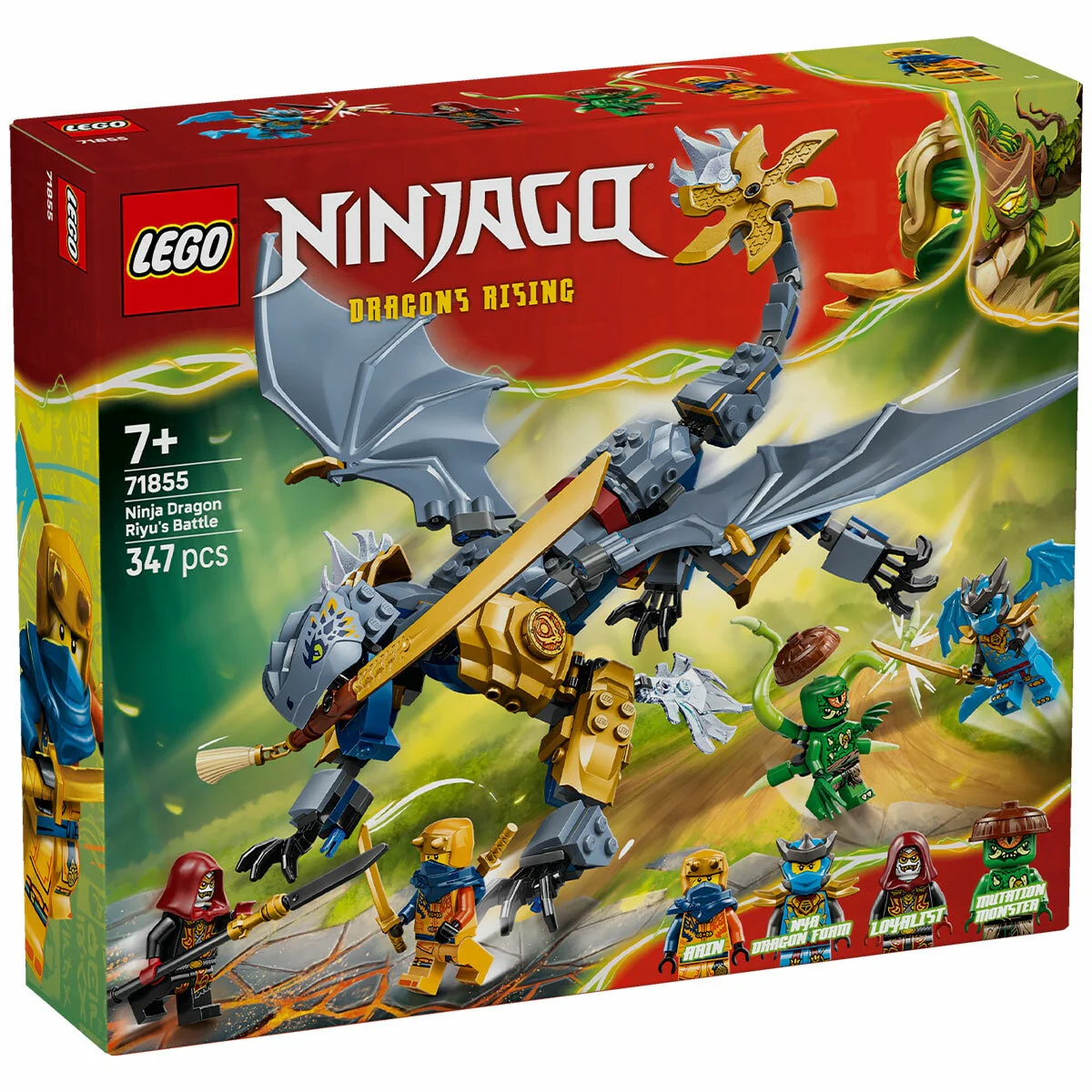 LEGO Ninjago Ninja Dragon Riyu’s Battle 71855 347-Piece Posable - Image 6