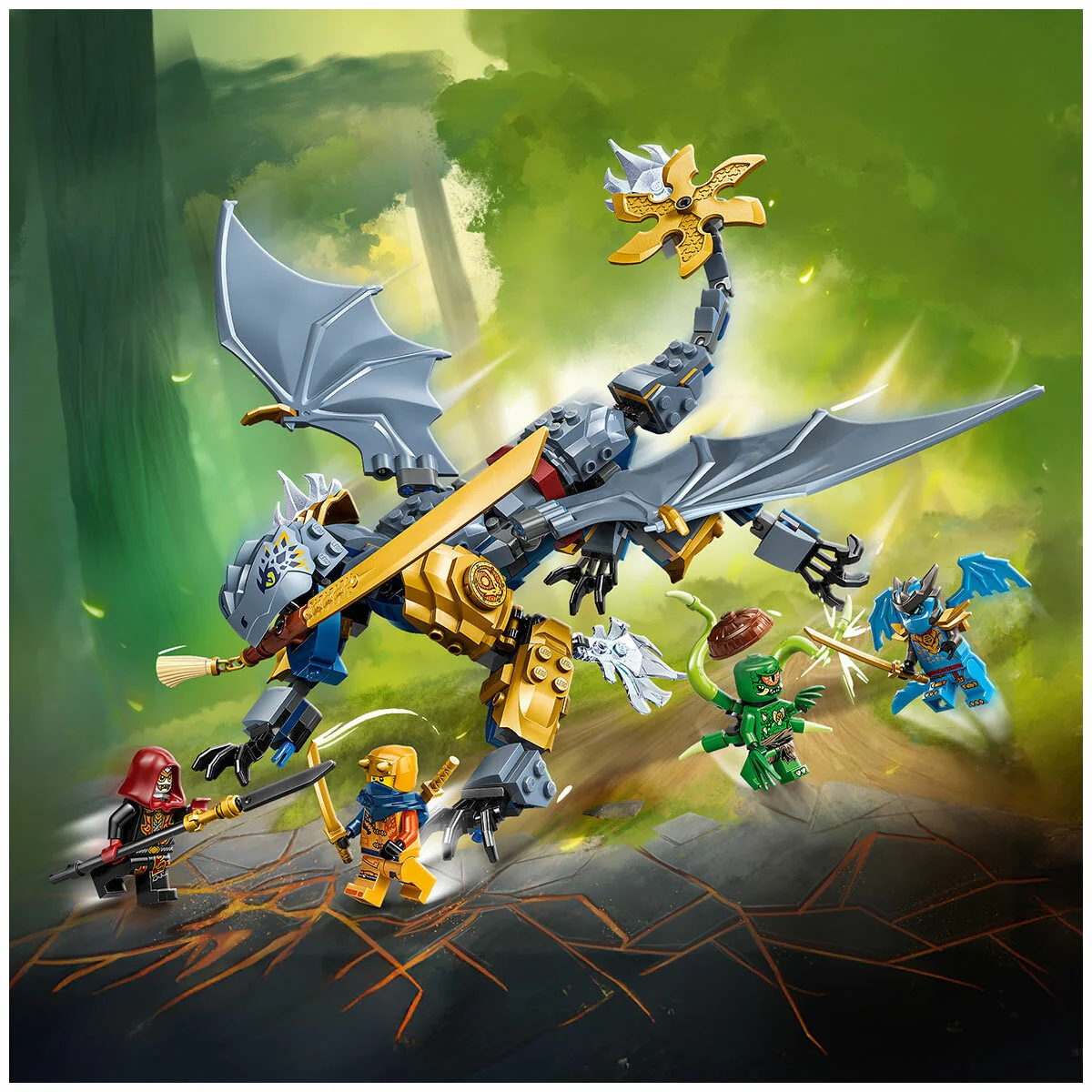 LEGO Ninjago Ninja Dragon Riyu’s Battle 71855 347-Piece Posable - Image 8