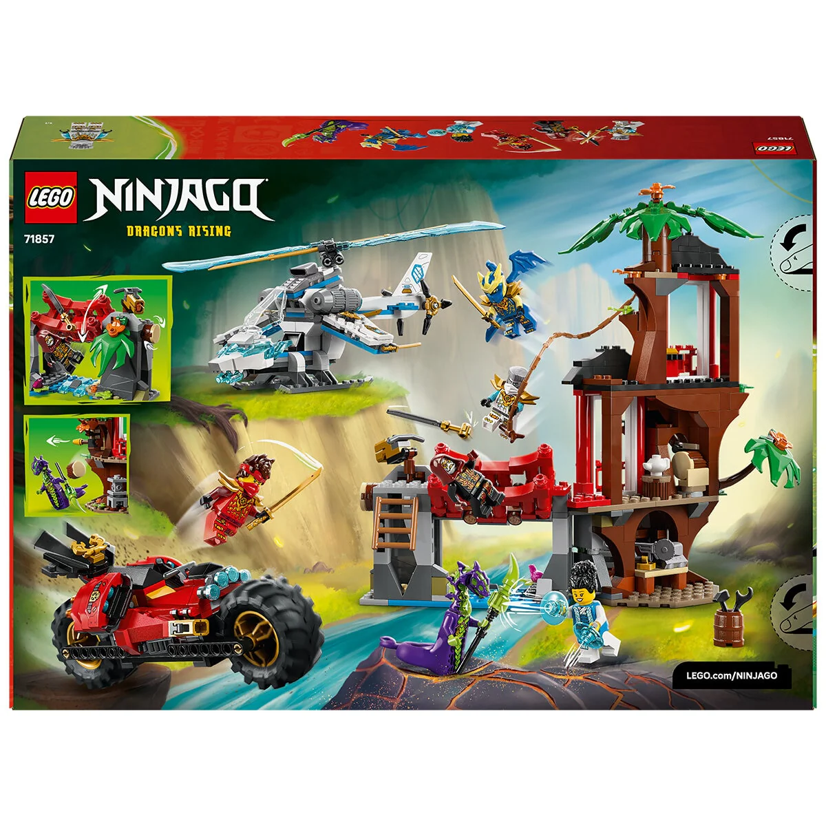 LEGO NINJAGO Ninja Vehicle Tree House Battle 71857 642-Piece Set - Image 12