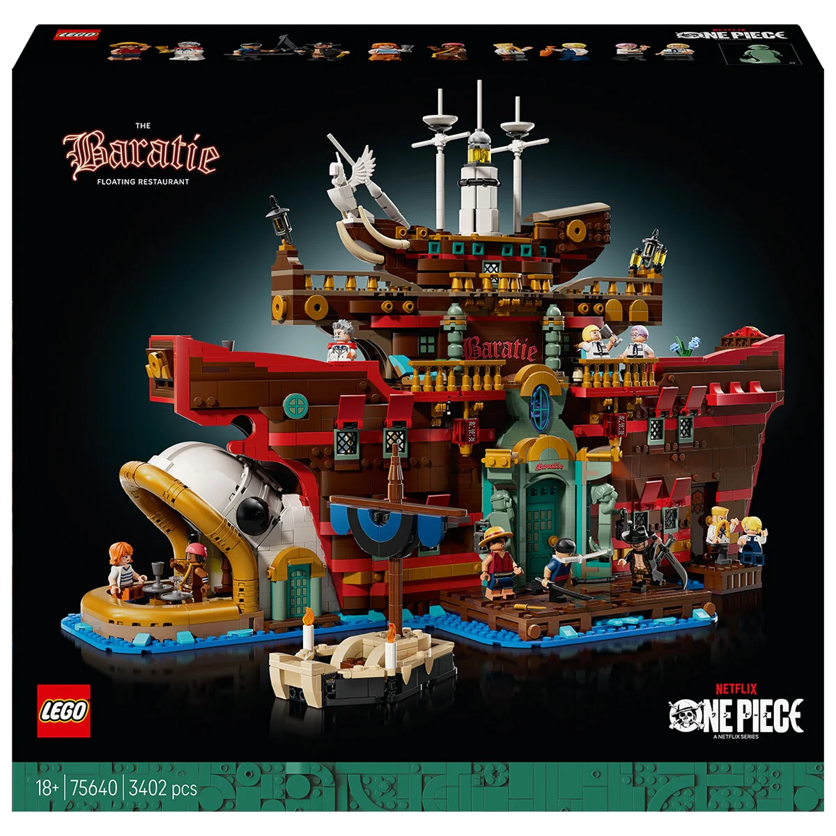 LEGO One Piece Detailed Baratie Floating Restaurant 75640 Building Set 18+ - Image 7