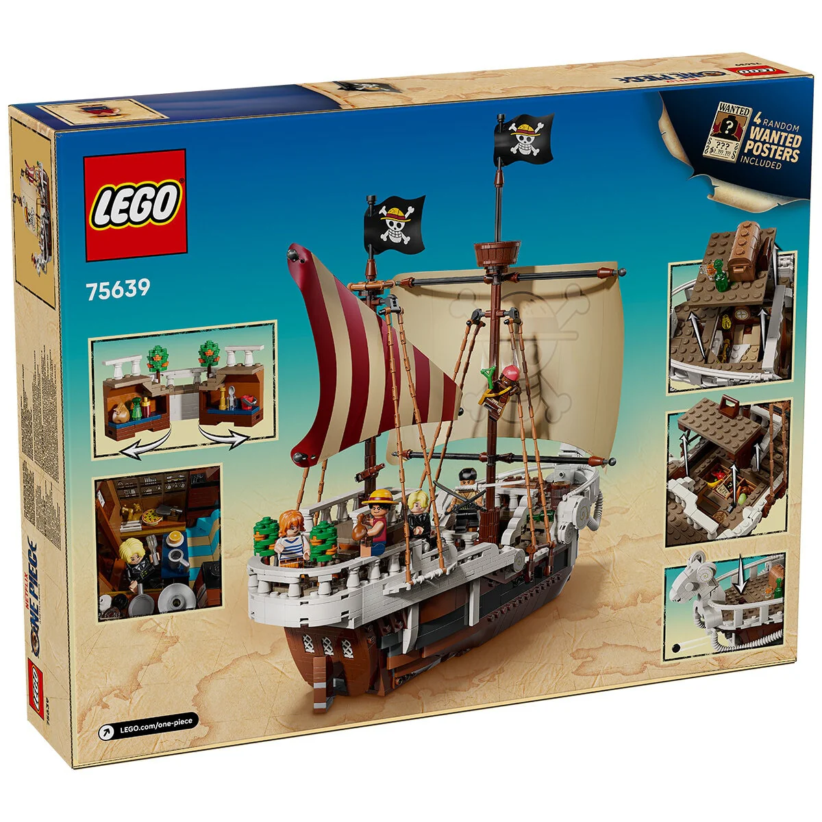 LEGO One Piece Going Merry Pirate Ship 75639 1376-Piece Set - Image 10