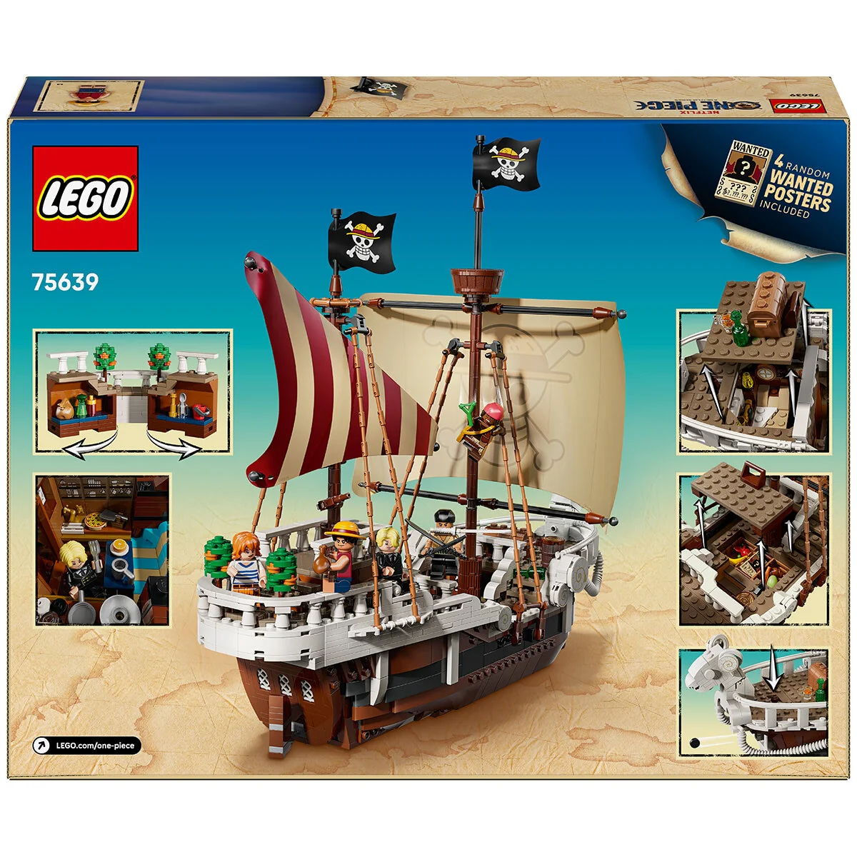 LEGO One Piece Going Merry Pirate Ship 75639 1376-Piece Set - Image 11