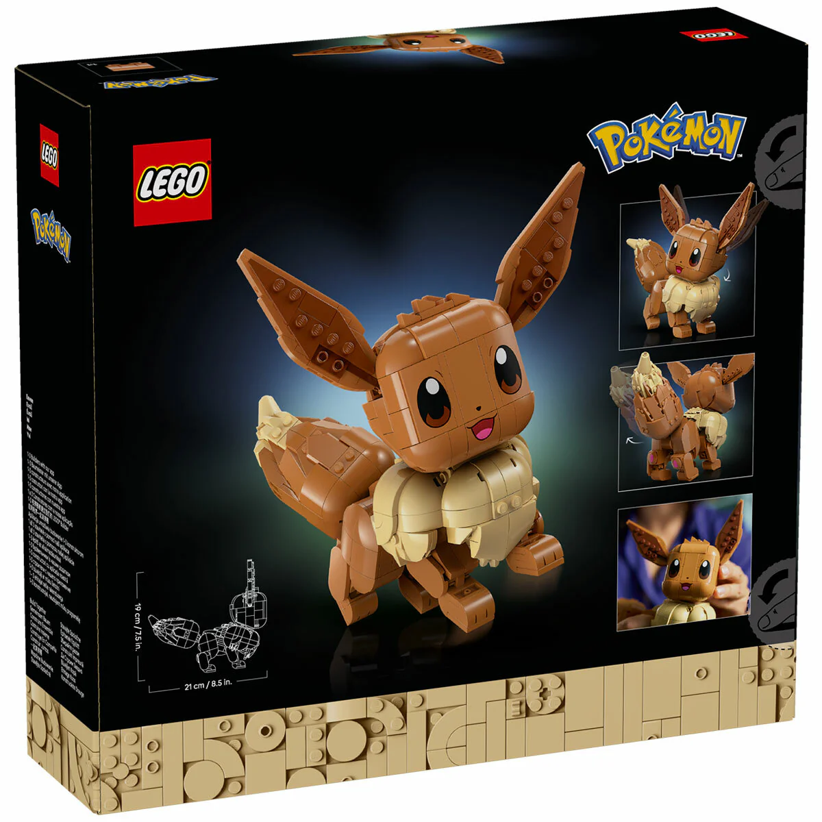 LEGO Pokémon Eevee 72151 Posable 587-Piece Building Kit for Adults - Image 3