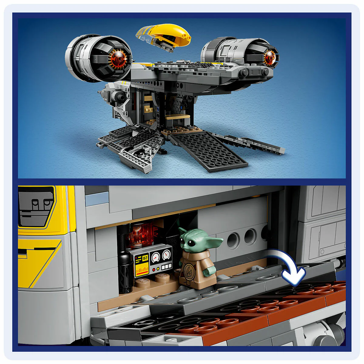 LEGO Star Wars The Razor Crest 75447 930-Piece Building Set for Kids, 10+ - Image 14