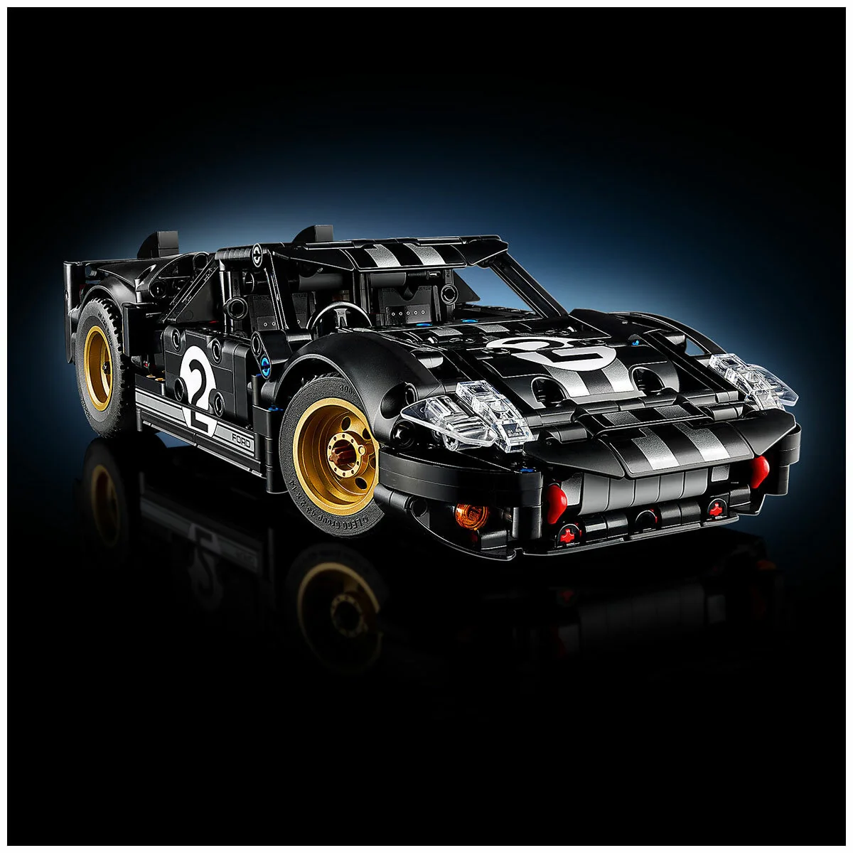 LEGO Technic 1966 Ford GT40 MKII Race Car 42223 793-Piece Model - Image 9