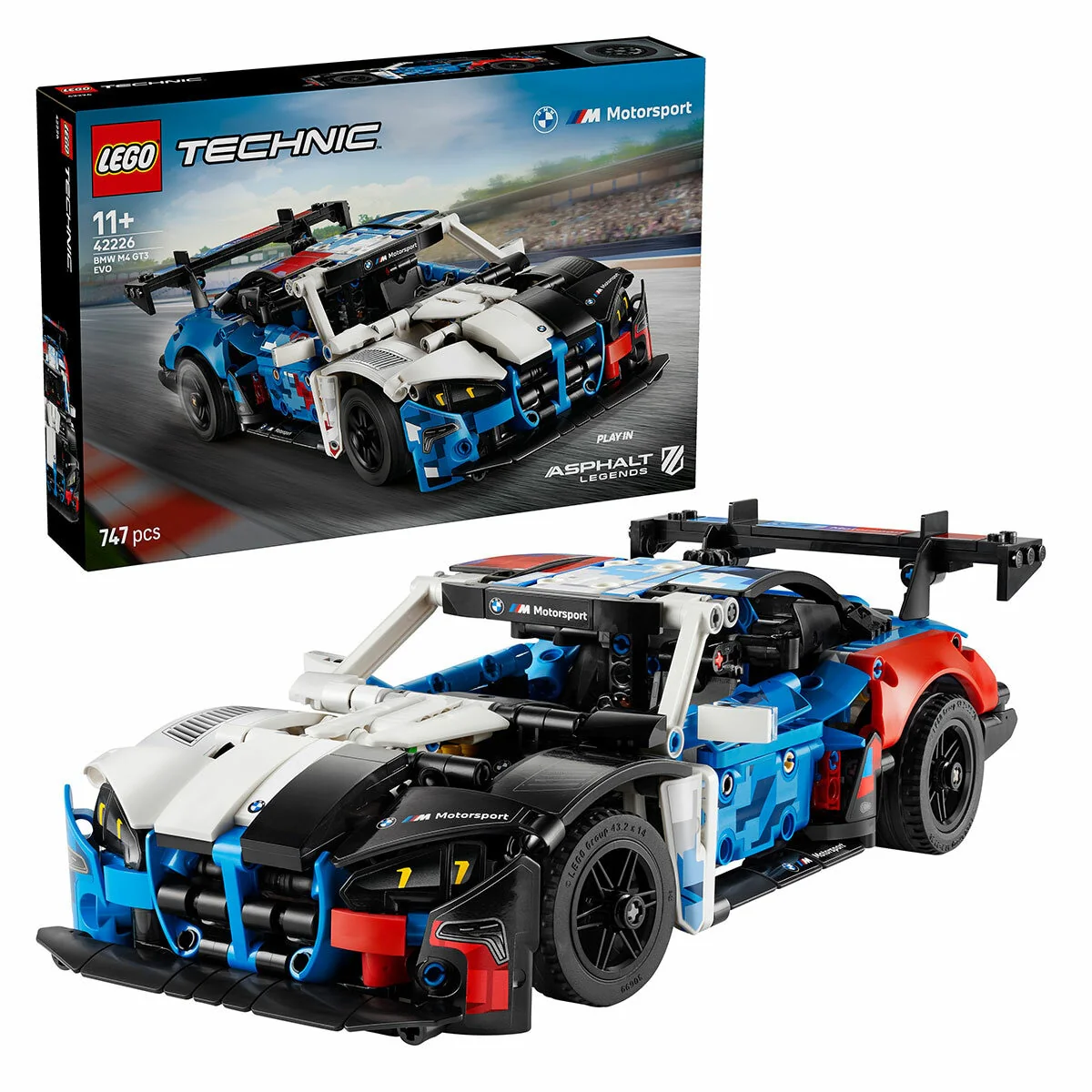 LEGO Technic Realistic BMW M4 GT3 EVO Race Car 42226 747-Piece Model