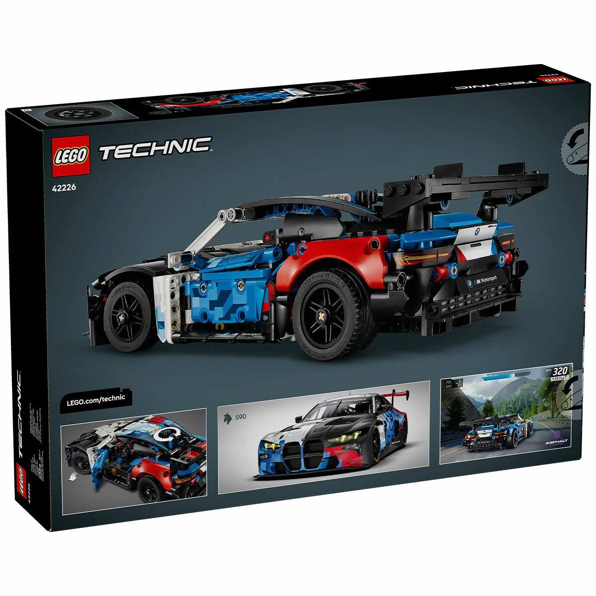 LEGO Technic Realistic BMW M4 GT3 EVO Race Car 42226 747-Piece Model - Image 5
