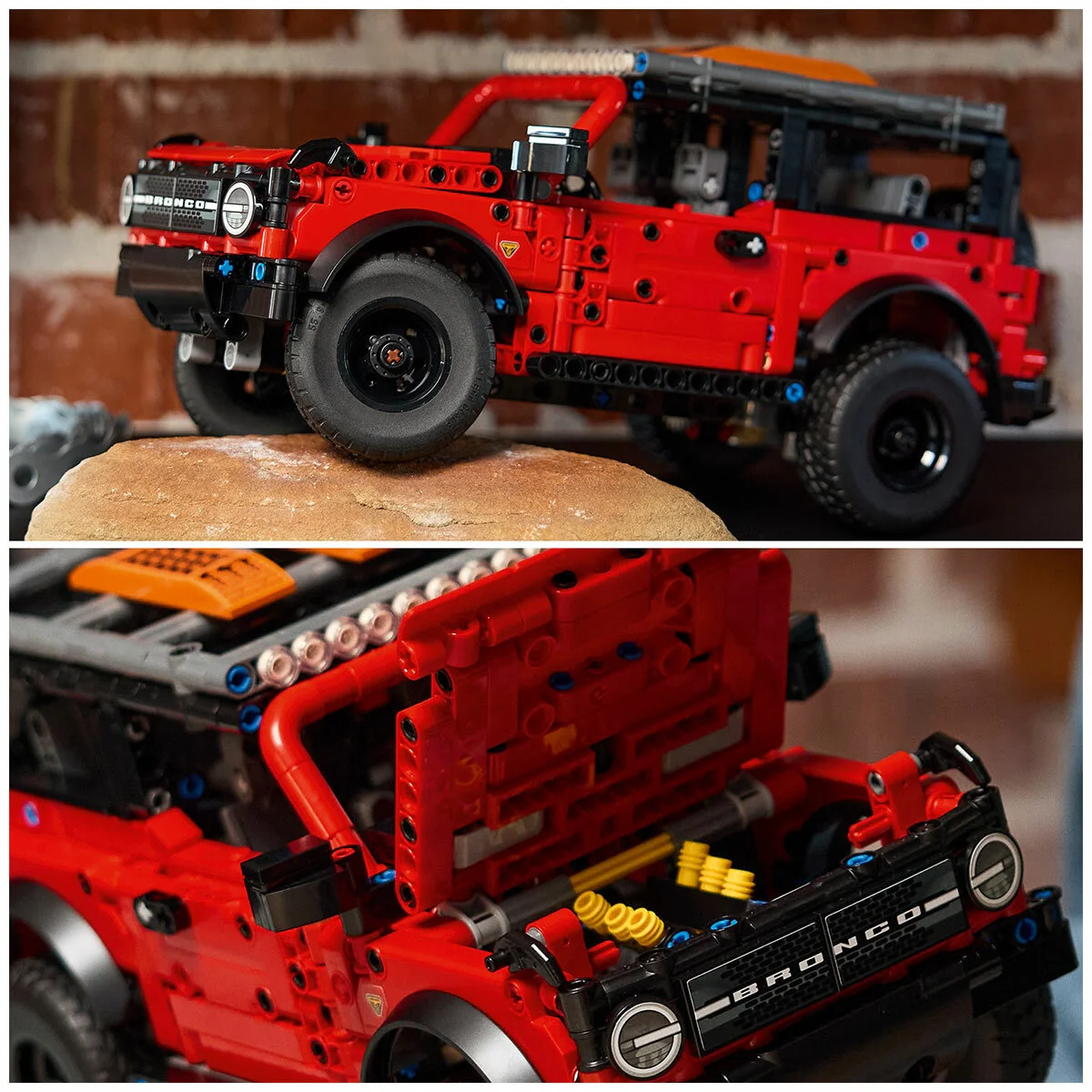 LEGO Technic Ford Bronco SUV 42213 Red Black 943-Piece Realistic Model - Image 4