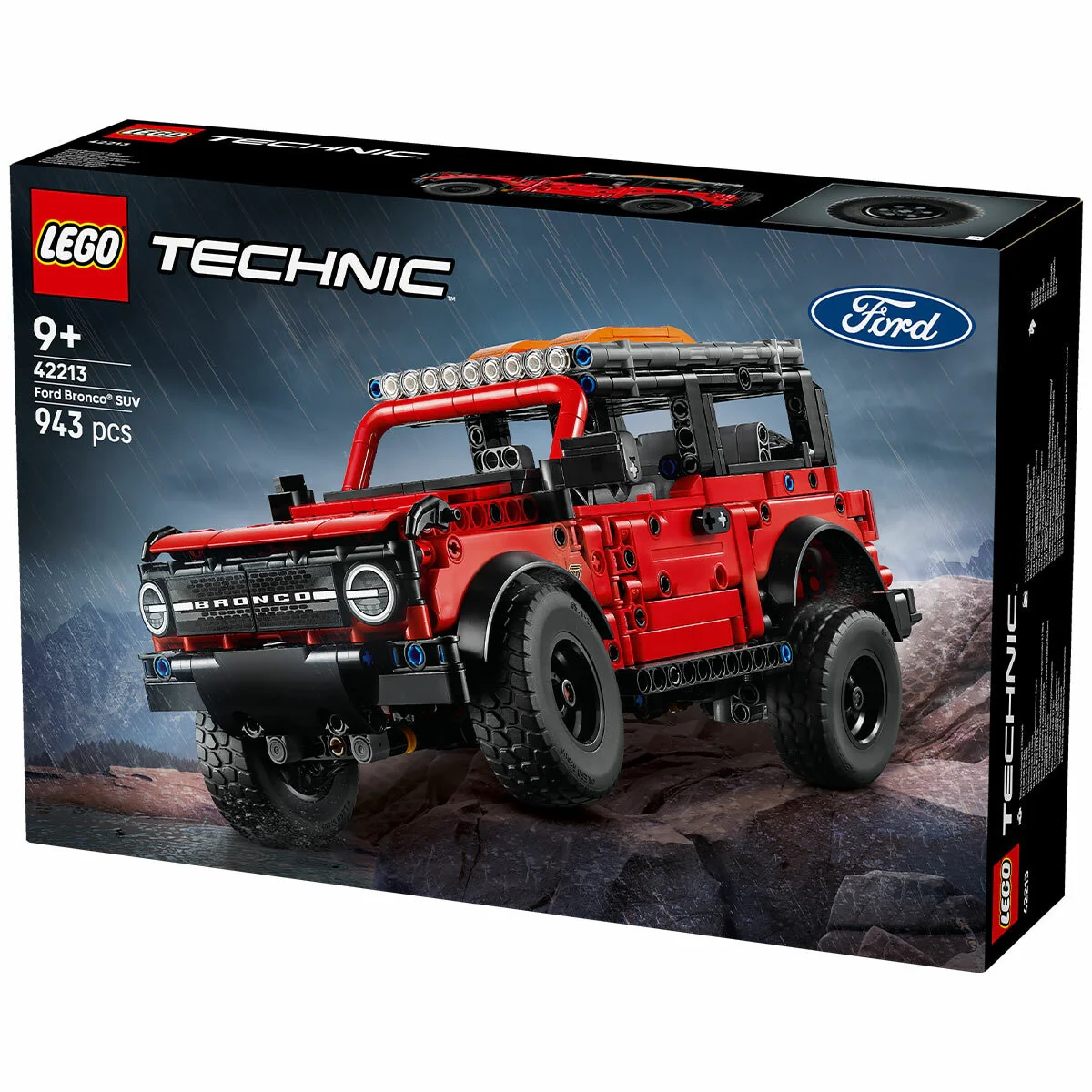 LEGO Technic Ford Bronco SUV 42213 Red Black 943-Piece Realistic Model - Image 5