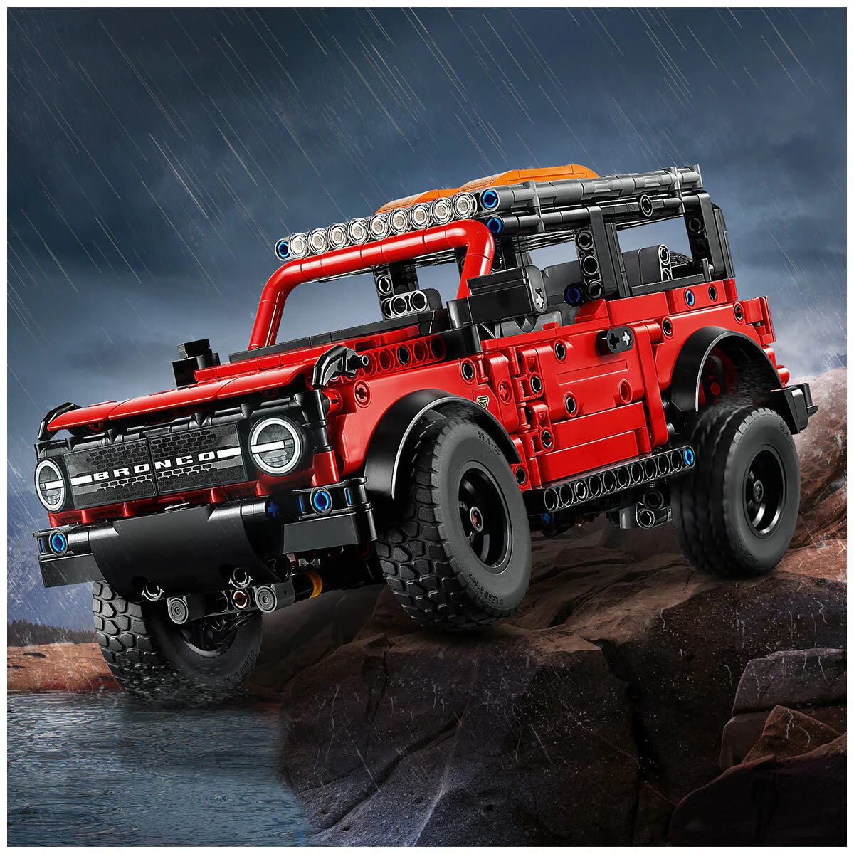 LEGO Technic Ford Bronco SUV 42213 Red Black 943-Piece Realistic Model - Image 7