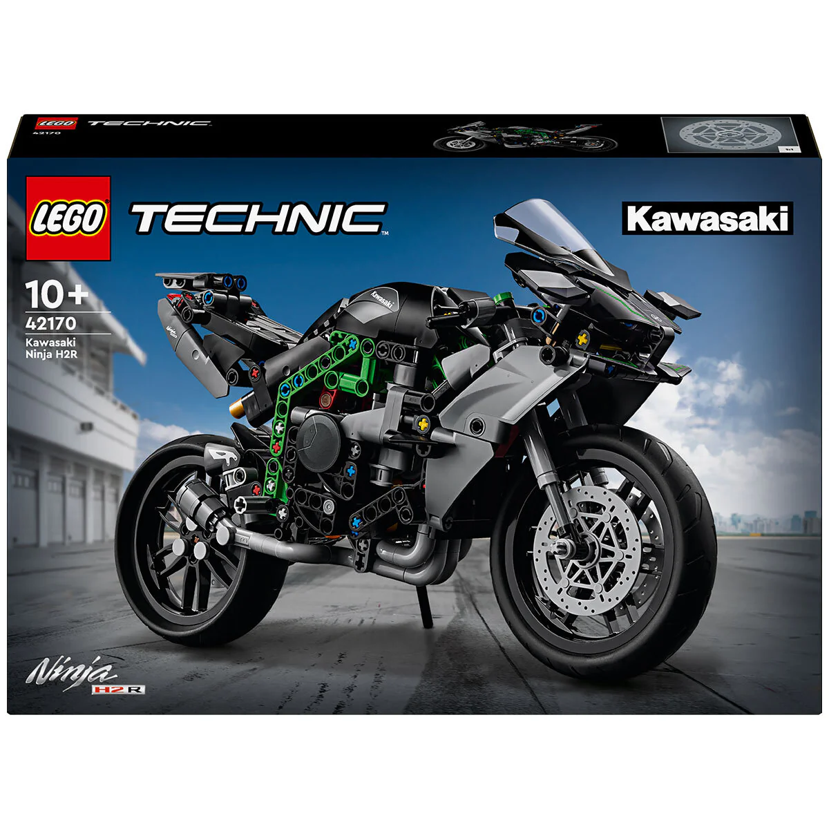 LEGO Technic Kawasaki Ninja H2R Motorcycle 42170 1:8 Scale Model Kit - Image 6