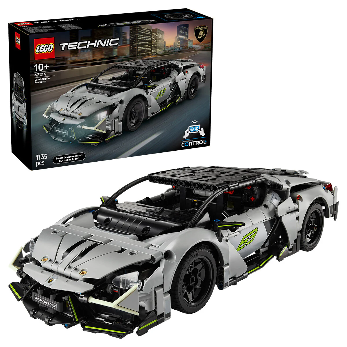 LEGO Technic Lamborghini Revuelto 42214 1135-Piece Supercar Rechargeable