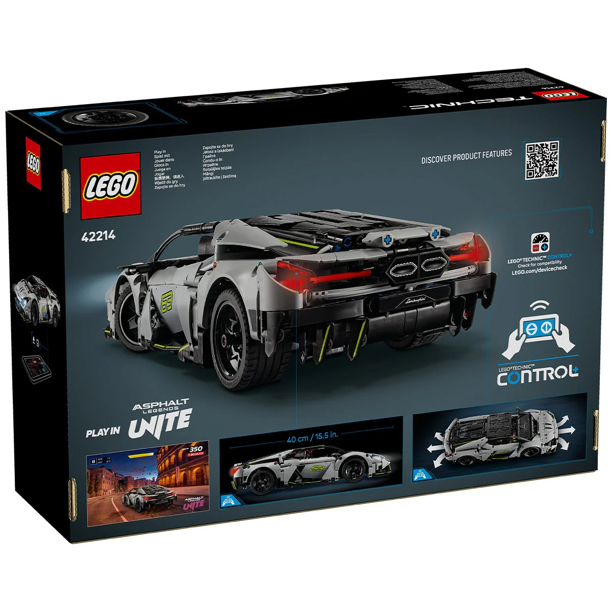 LEGO Technic Lamborghini Revuelto 42214 1135-Piece Supercar Rechargeable - Image 6