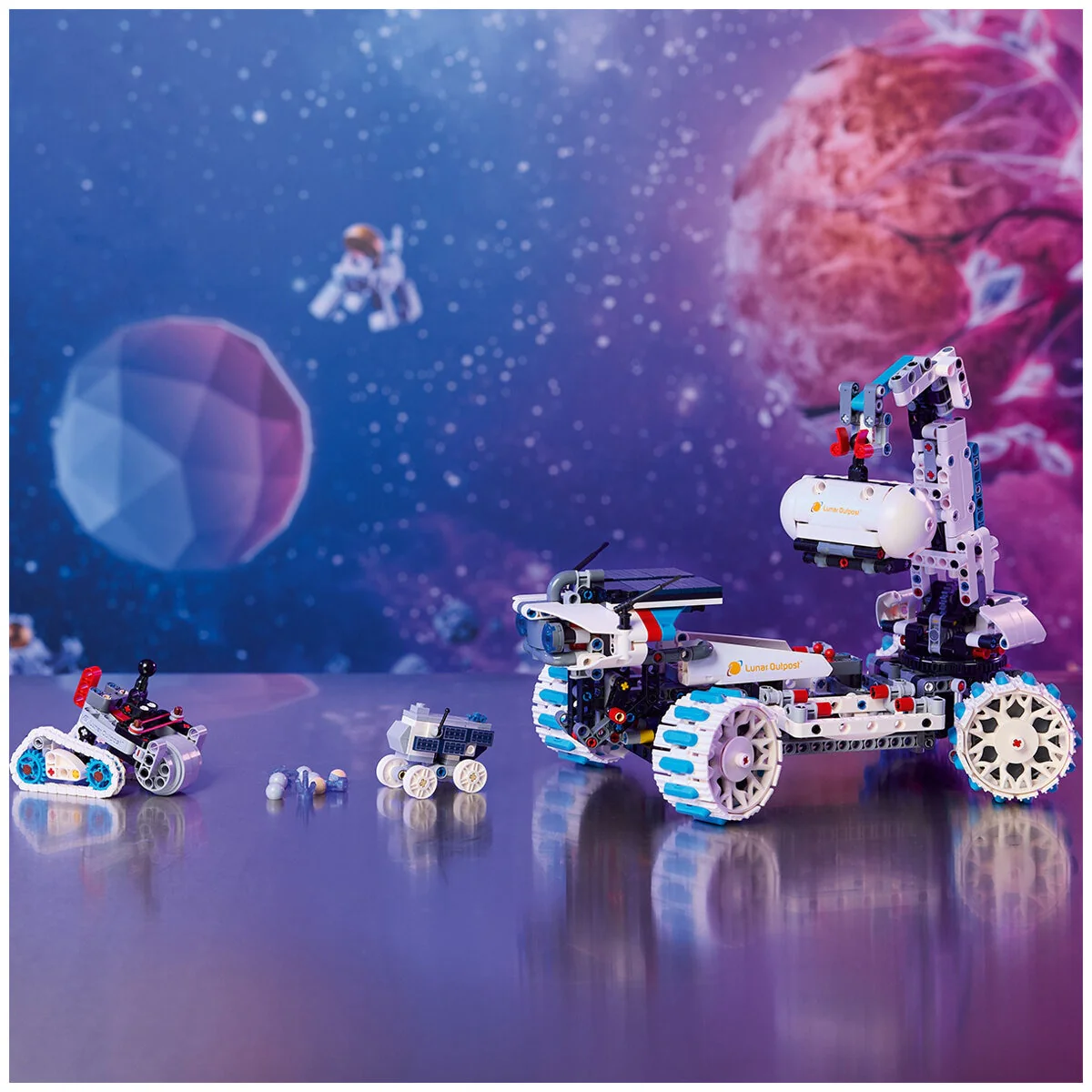 LEGO Technic Lunar Outpost Moon Rover Space Vehicle 42211 STEM - Image 3