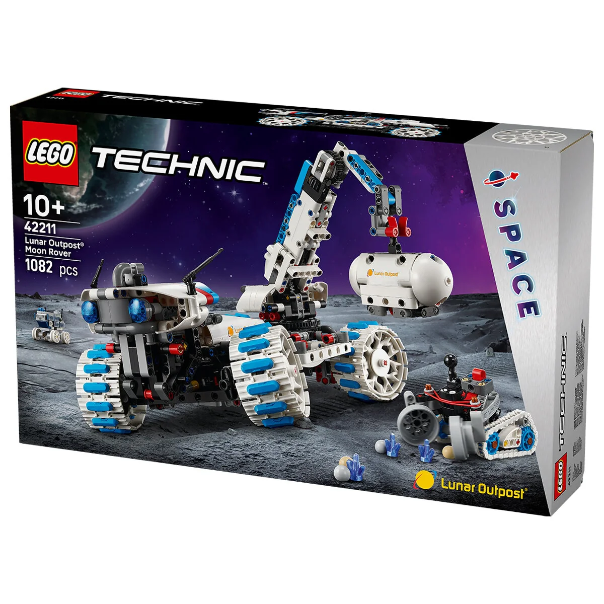 LEGO Technic Lunar Outpost Moon Rover Space Vehicle 42211 STEM - Image 7